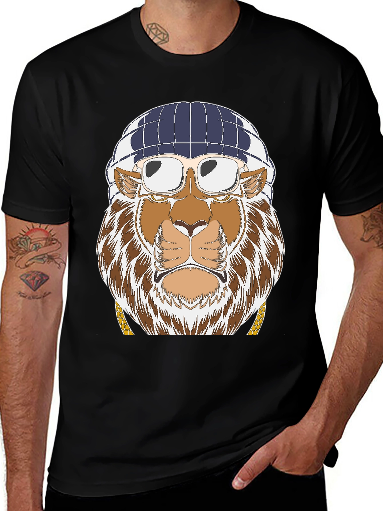Cool Lion Graphic T-Shirt - Streetwear Style