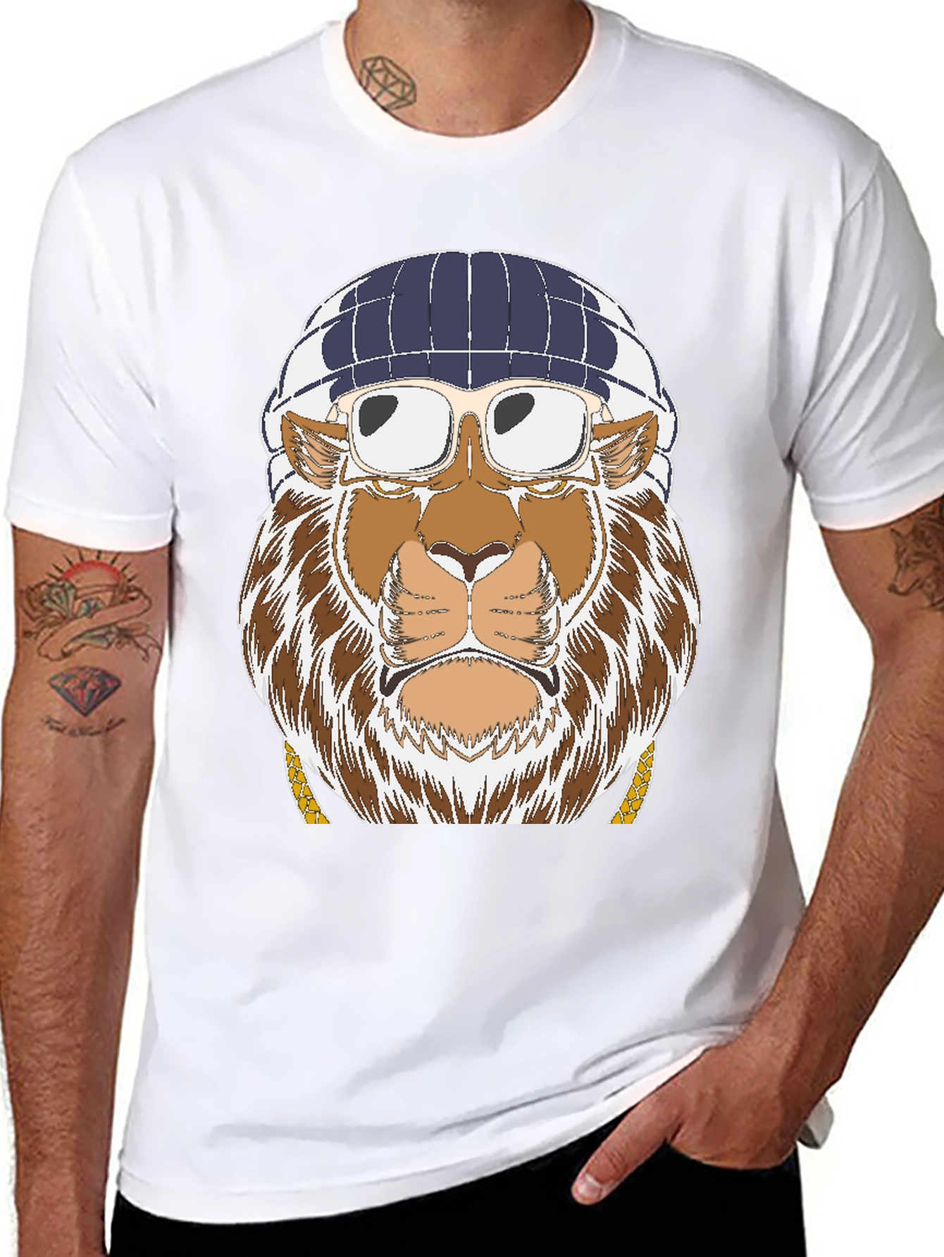 Cool Lion Graphic T-Shirt - Streetwear Style