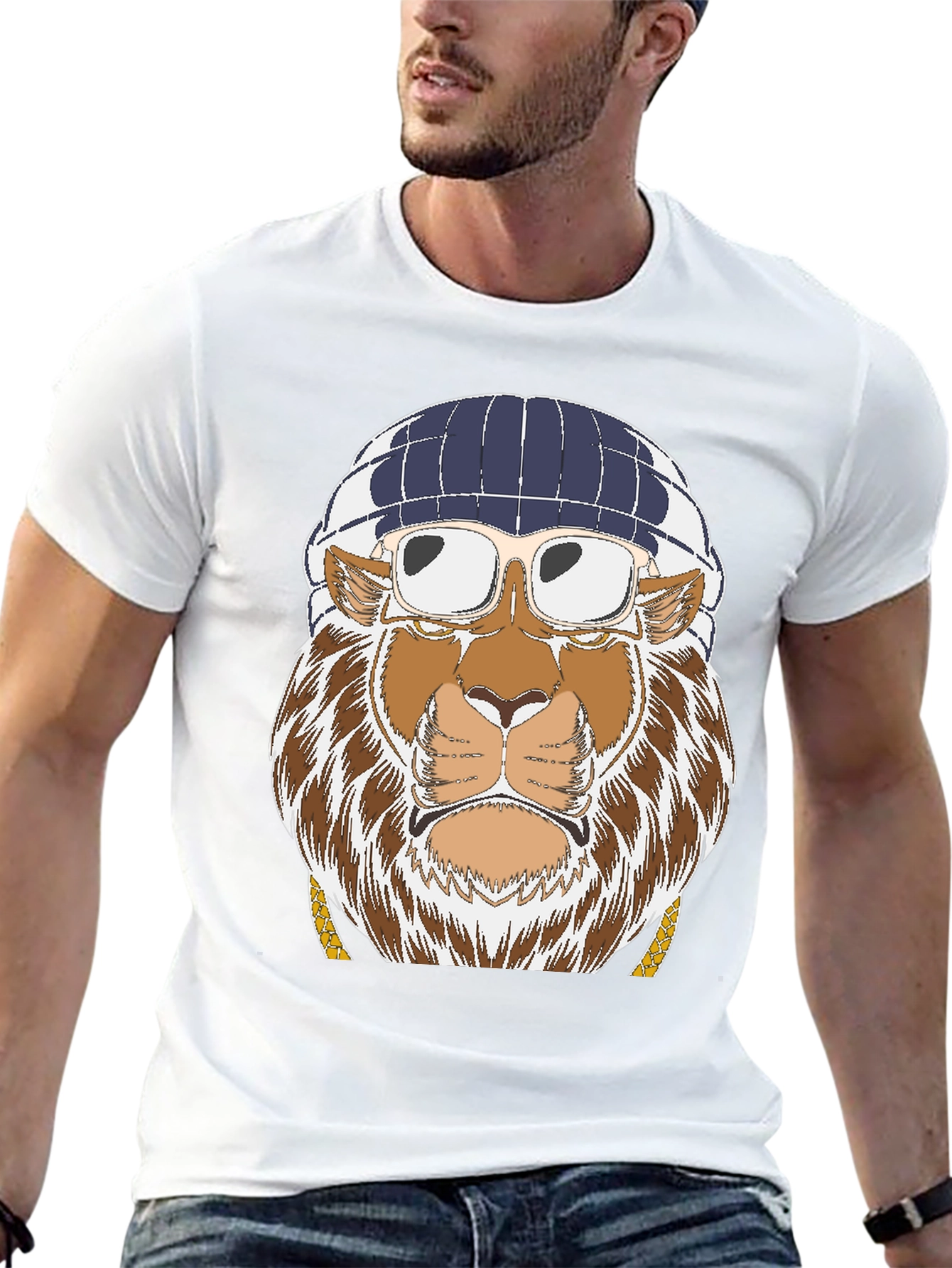 Cool Lion Graphic T-Shirt - Streetwear Style