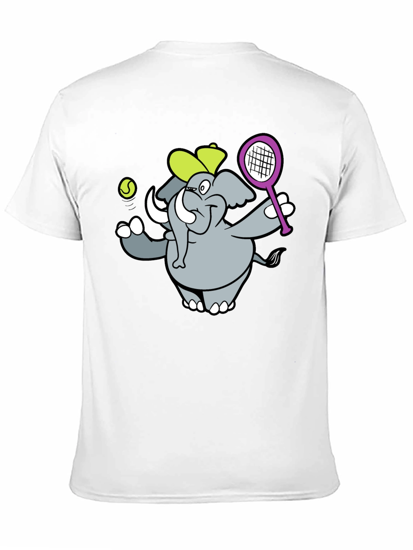 Elephant Tennis Player Graphic Tee