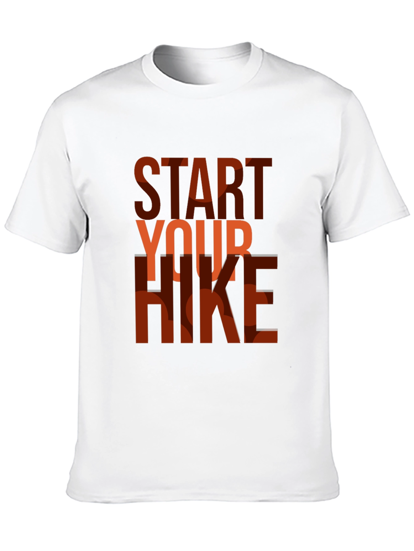 Start Your Hike Graphic Tee - Black Casual T-Shirt