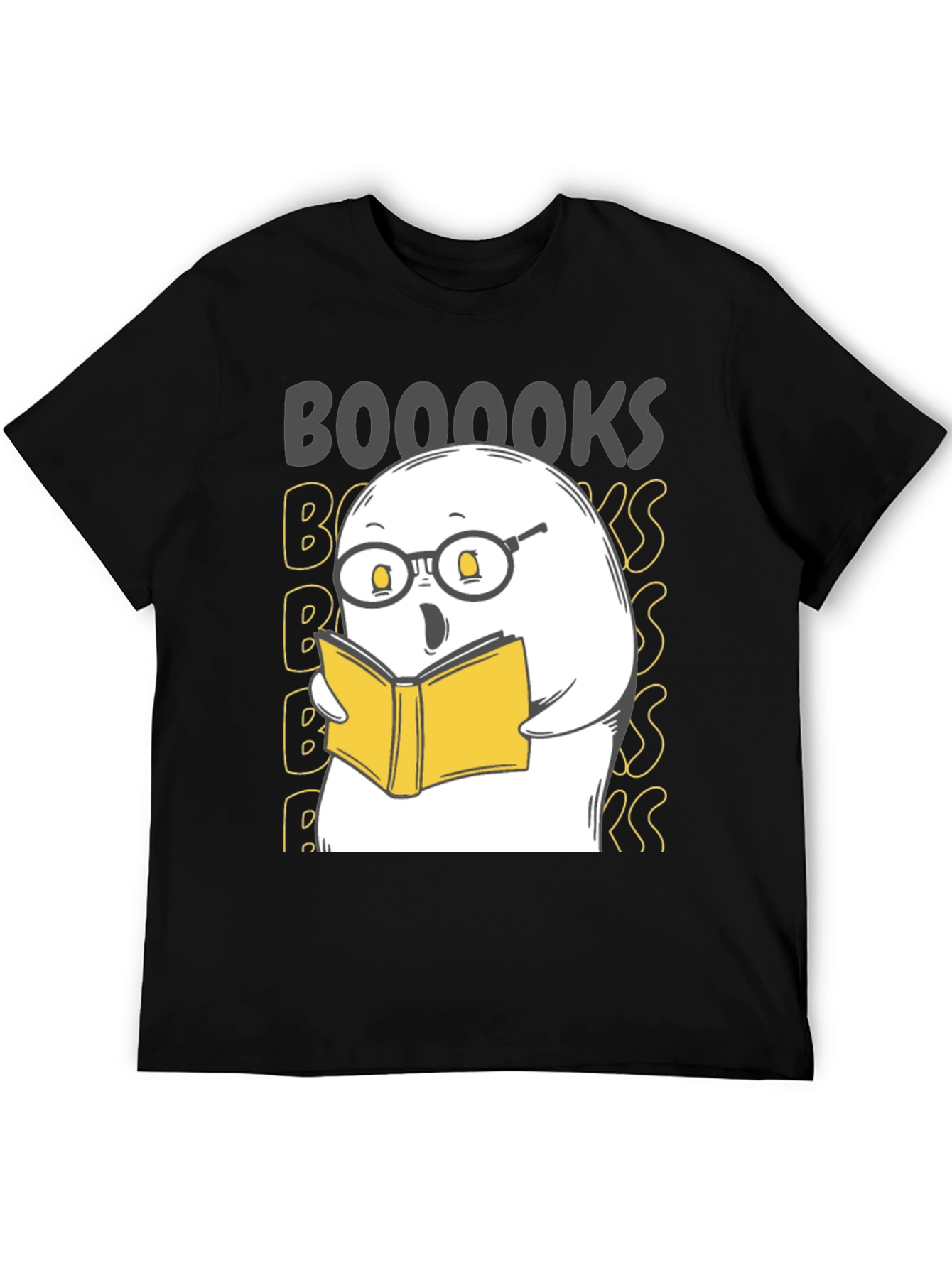Booooks Ghost Reading T-Shirt - Halloween Tee