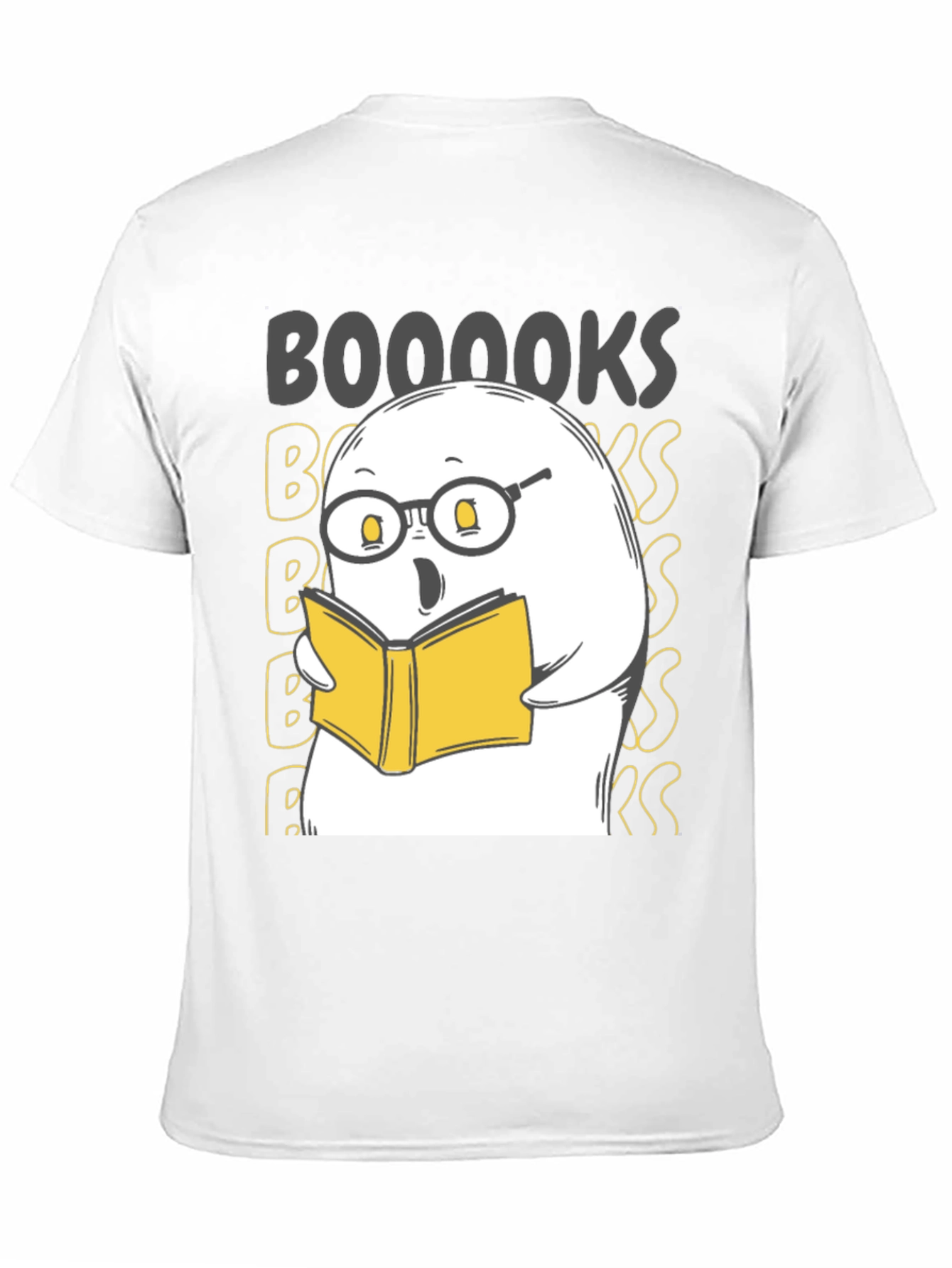 Booooks Ghost Reading T-Shirt - Halloween Tee