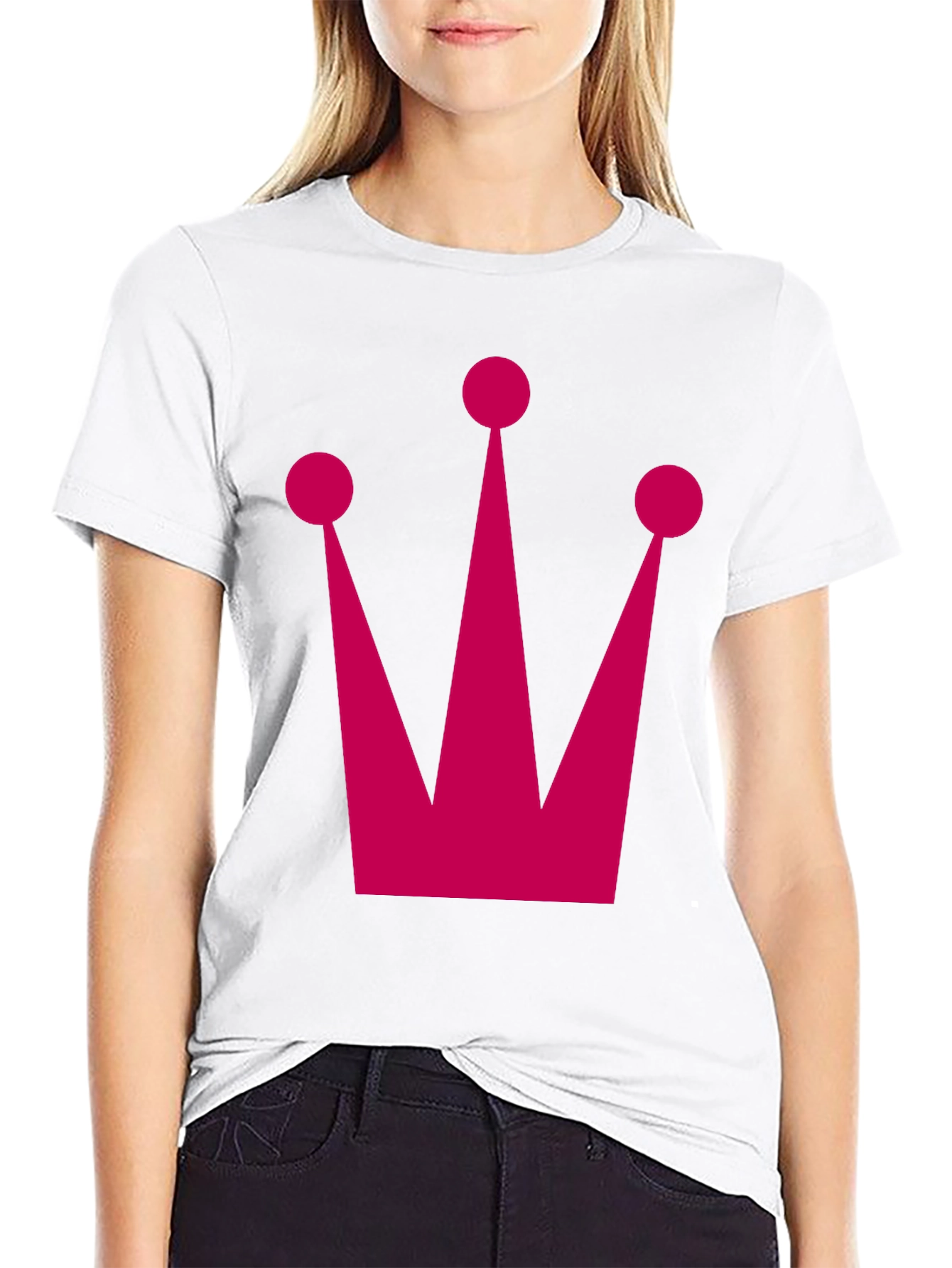 Crown Graphic Tee - Bold Black T-Shirt
