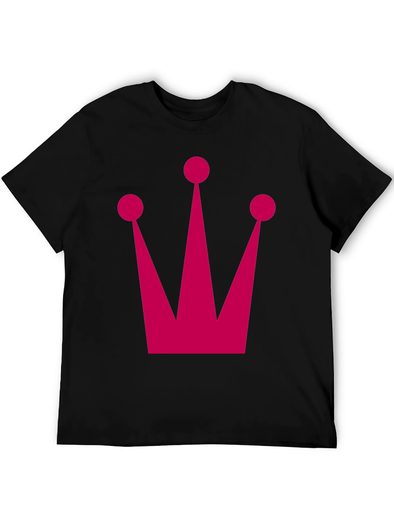Crown Graphic Tee - Bold Black T-Shirt