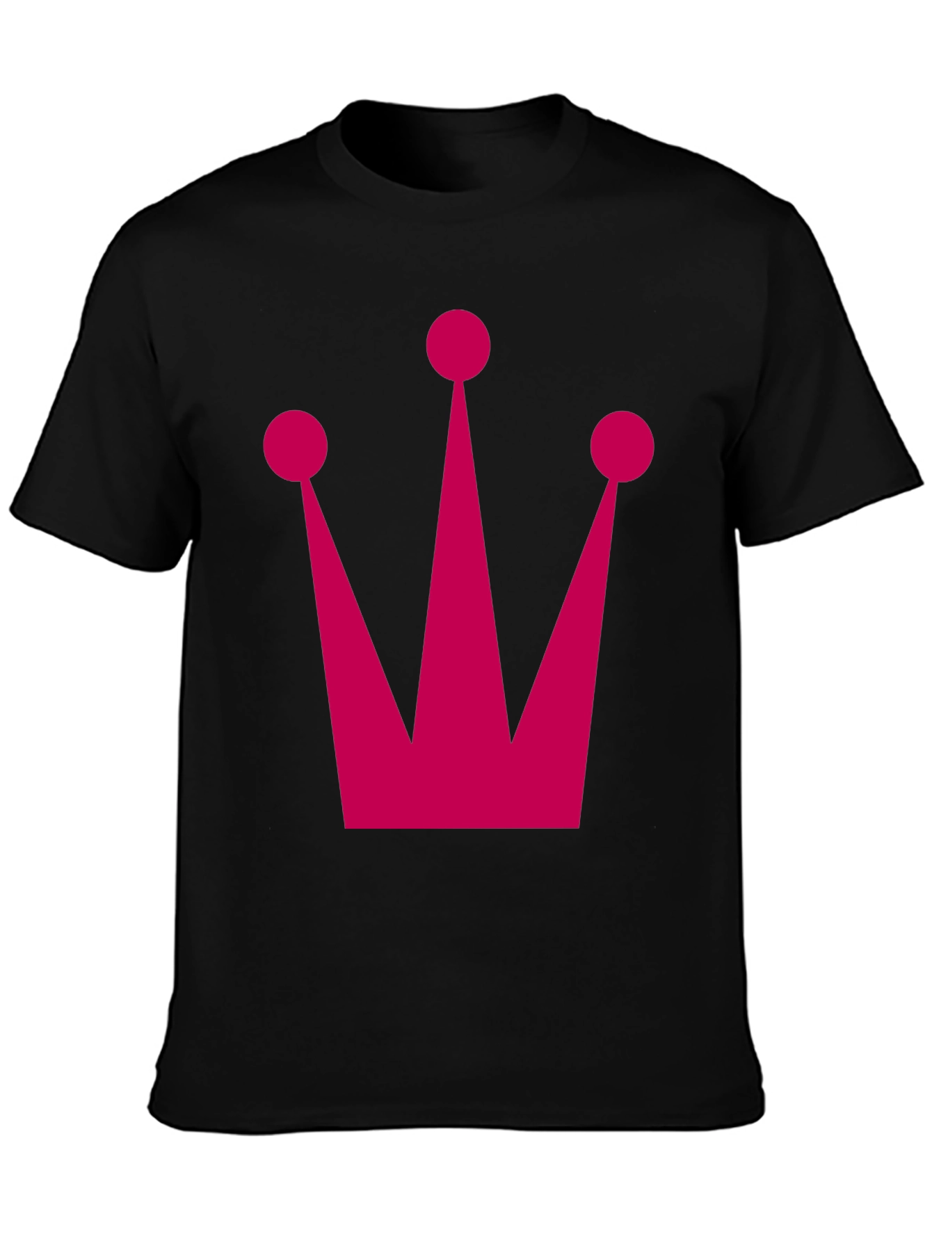 Crown Graphic Tee - Bold Black T-Shirt