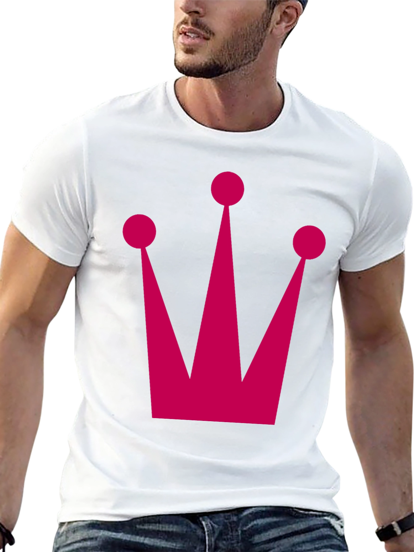 Crown Graphic Tee - Bold Black T-Shirt
