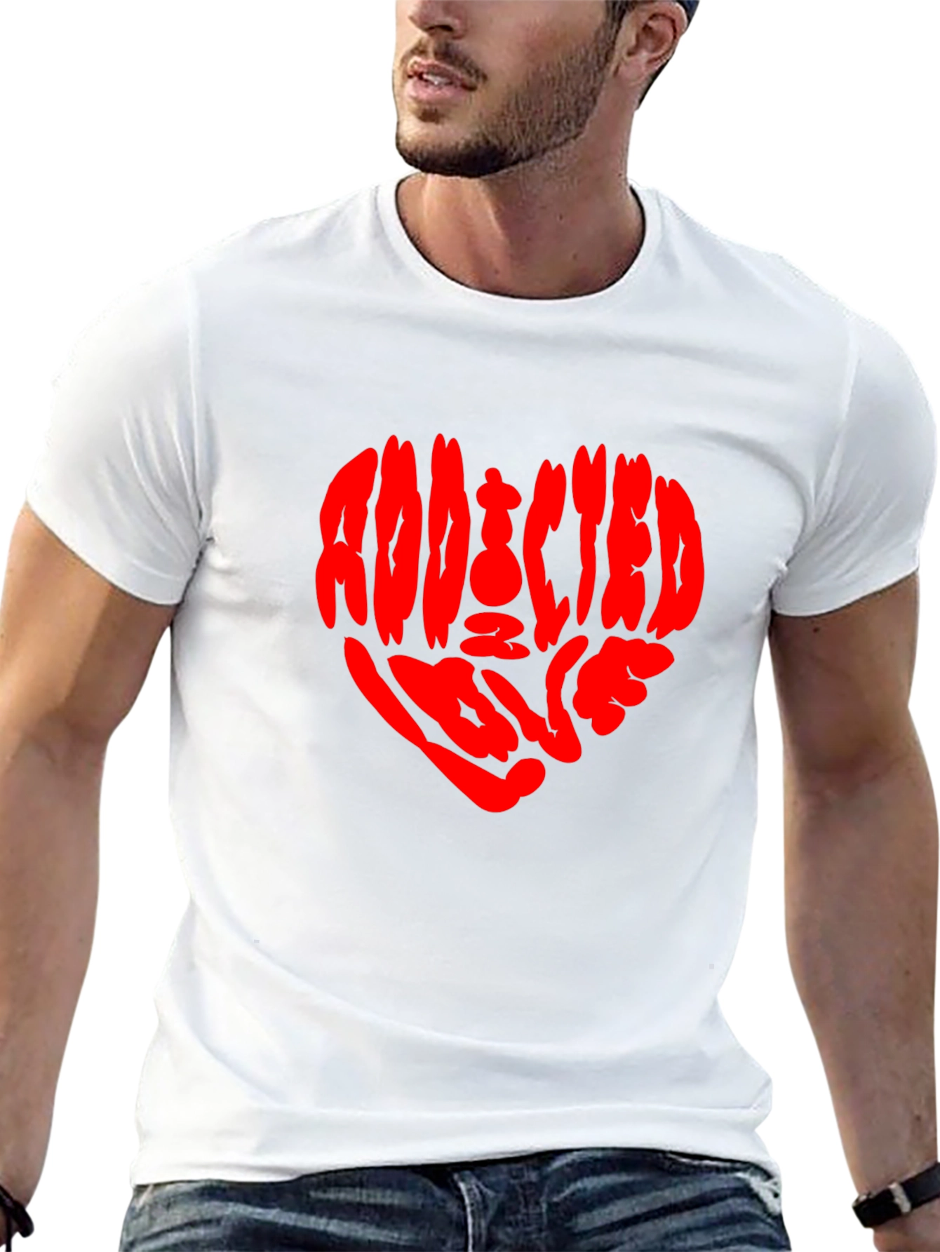 Addicted to Love Graphic Tee - Black