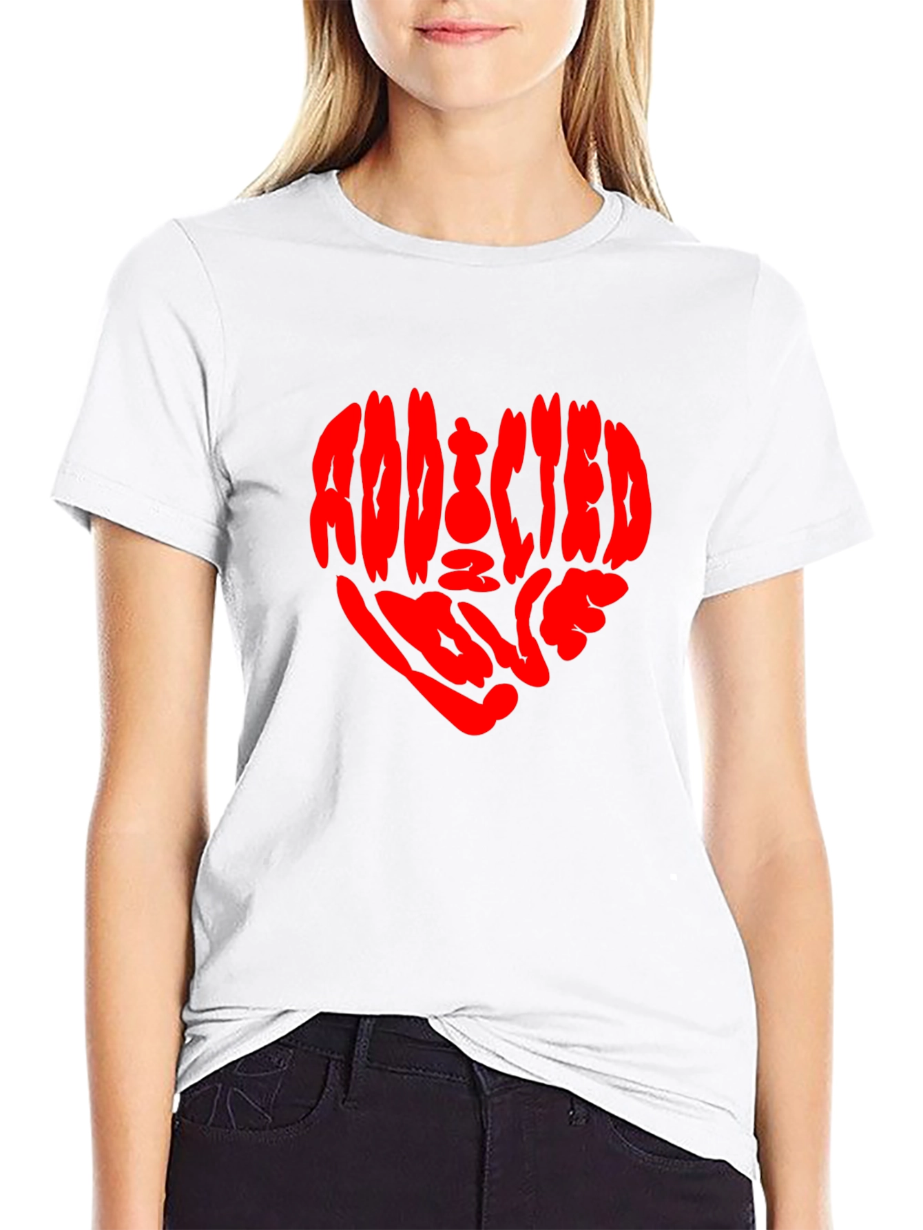 Addicted to Love Graphic Tee - Black