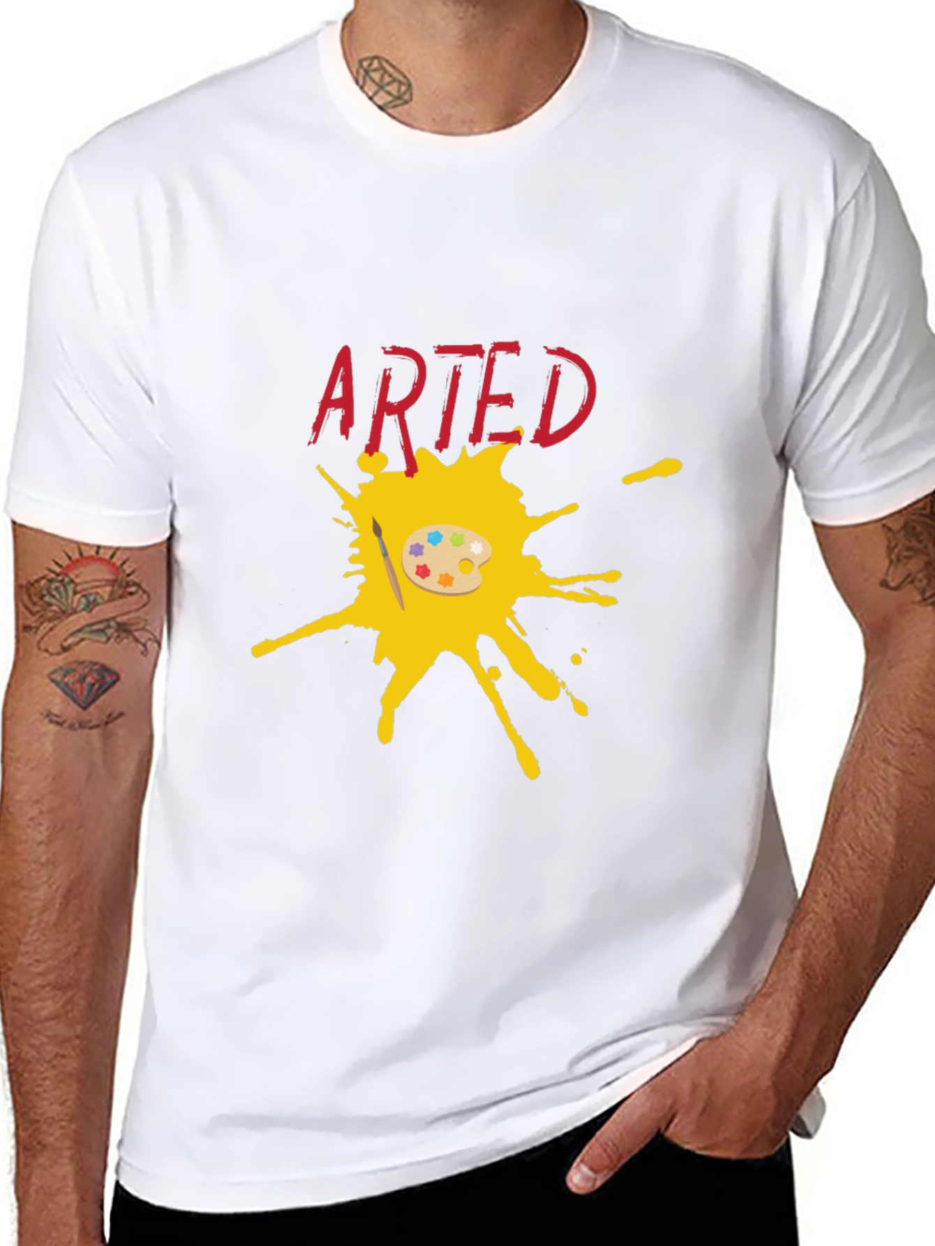 Arted T-Shirt: Painters Palette Graphic Tee