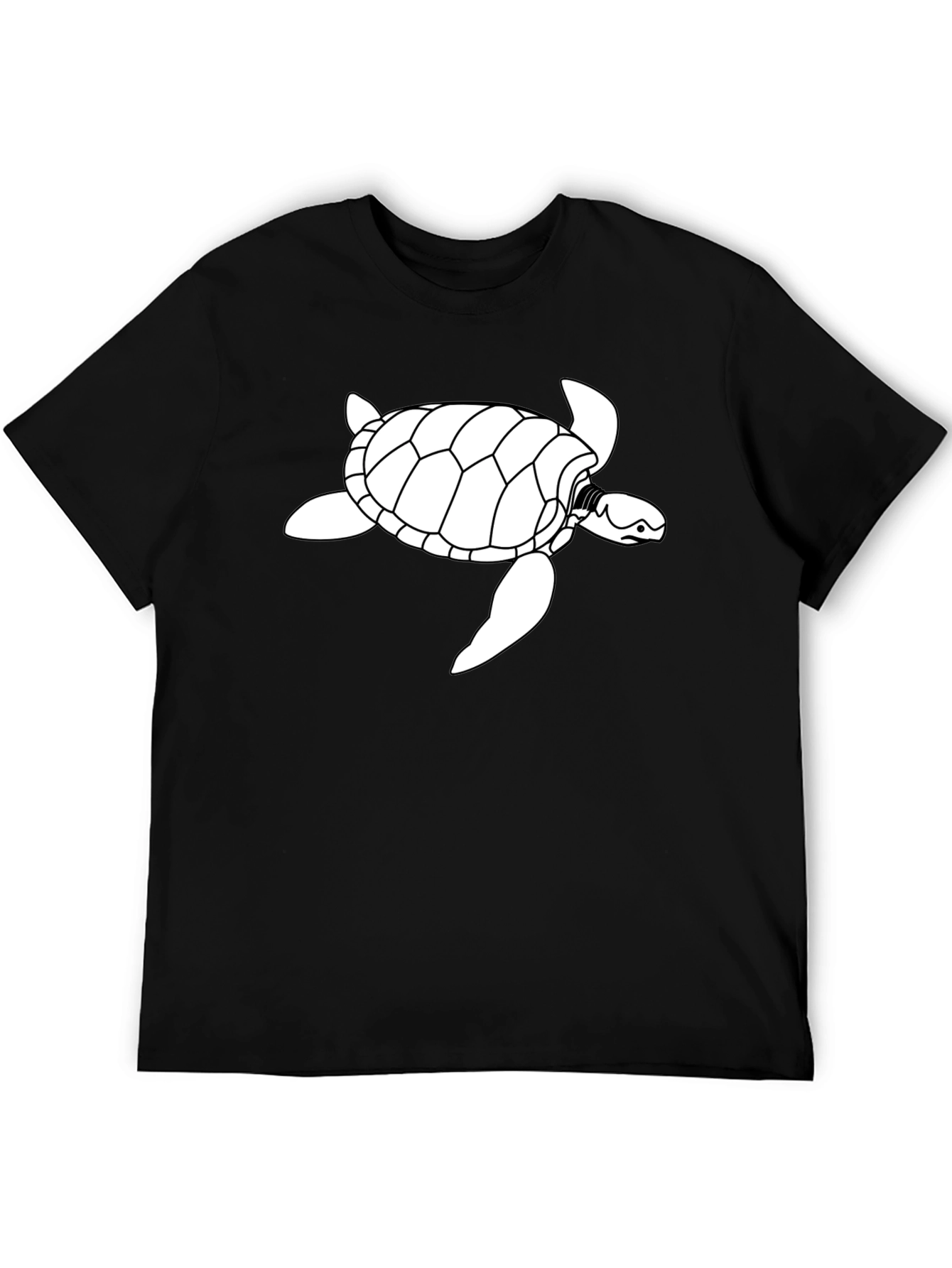 Black Turtle Graphic Tee - Casual Comfort