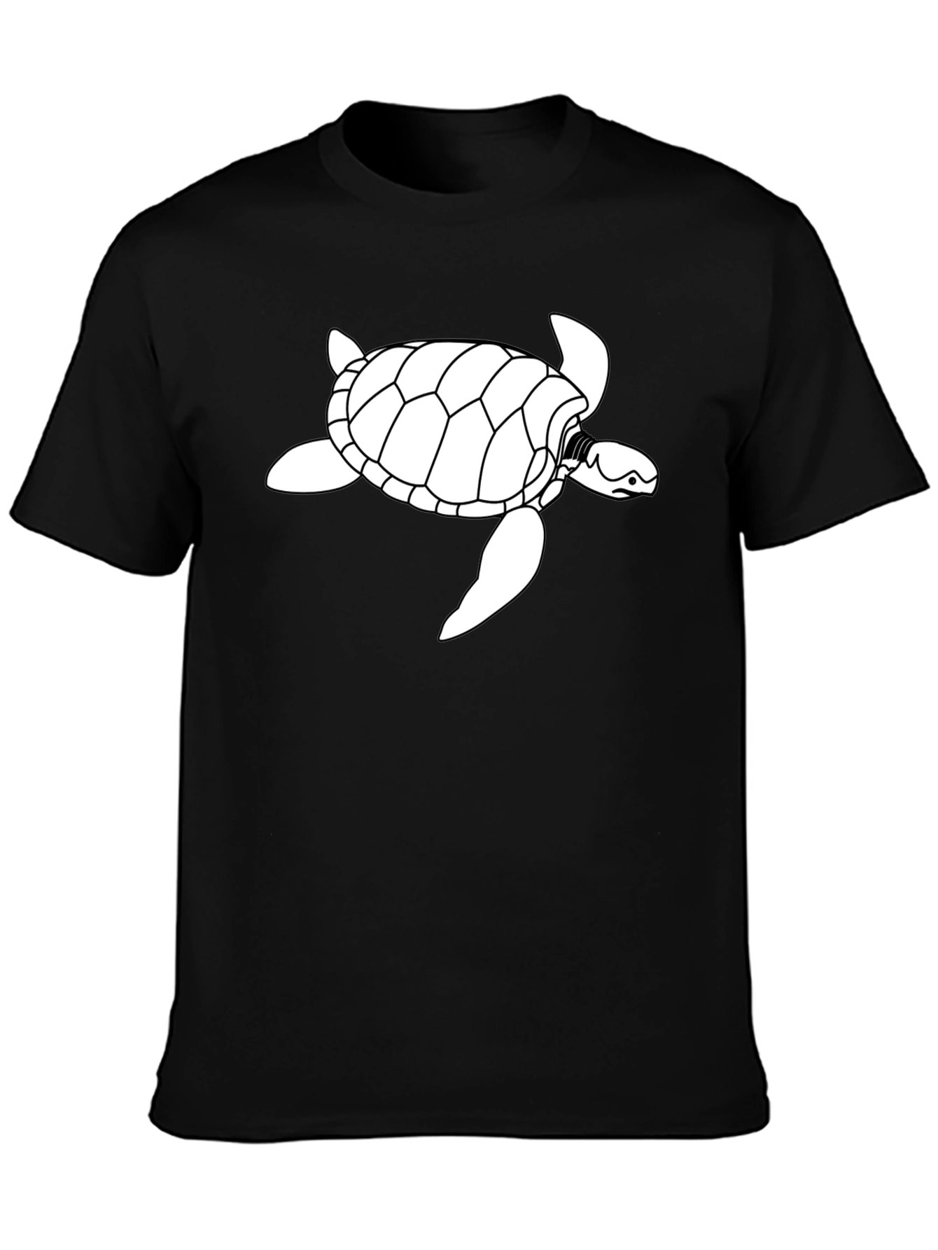 Black Turtle Graphic Tee - Casual Comfort