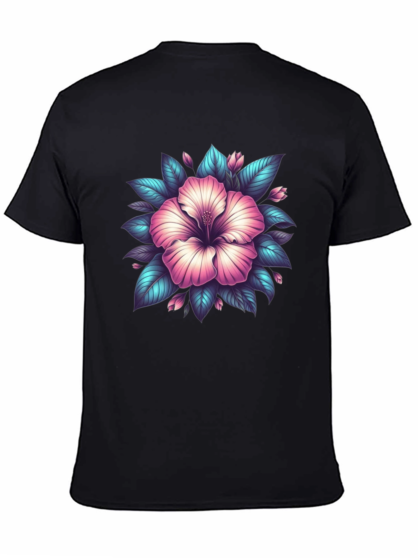 Hibiscus Flower Graphic T-Shirt