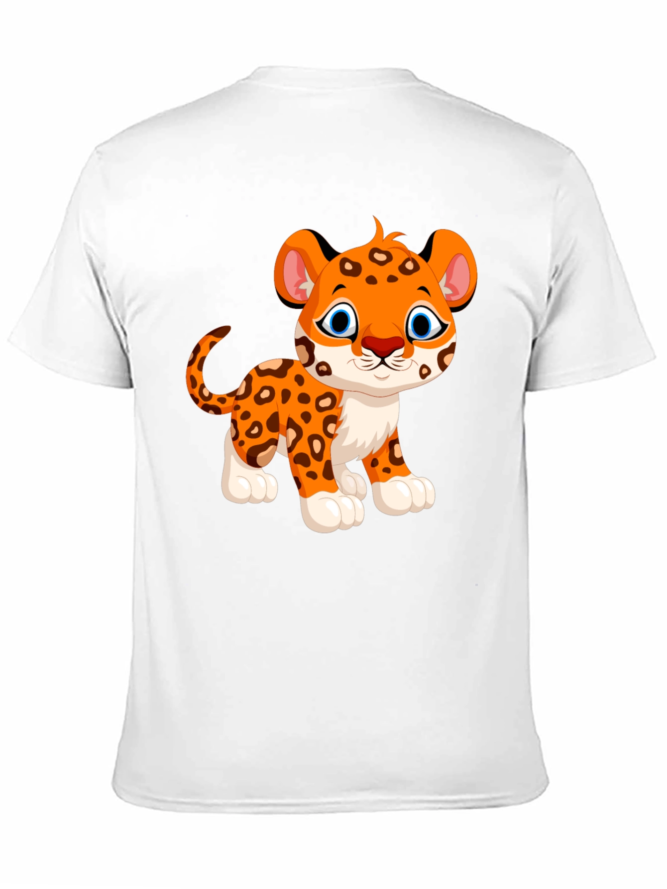 Cute Cartoon Leopard Graphic T-Shirt