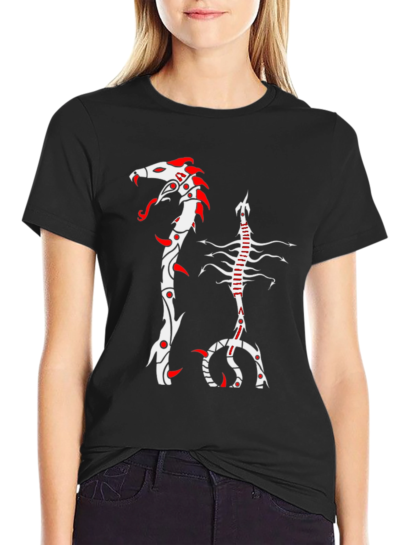 Tribal Snake & Scorpion Graphic Tee