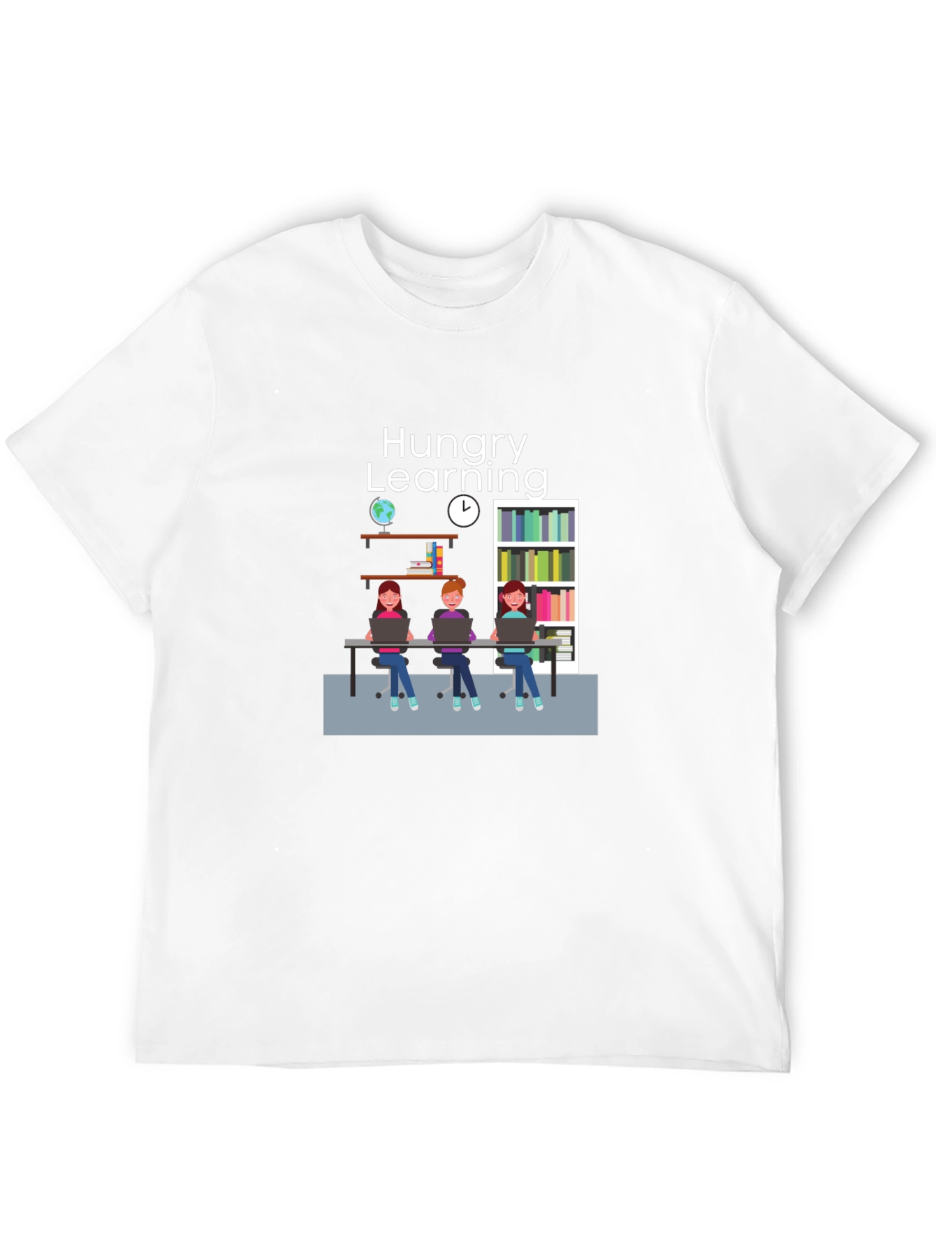 Hungry Learning Unisex Black T-Shirt