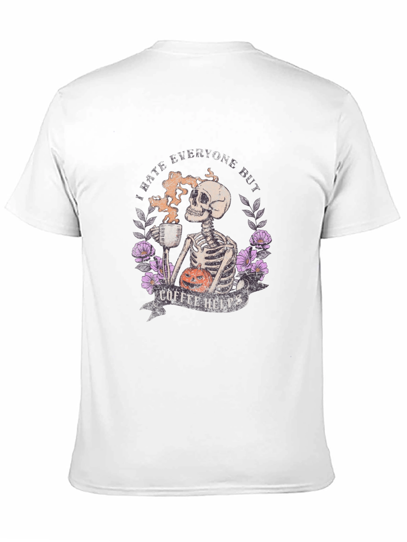 Coffee Helps Skeleton Graphic Tee