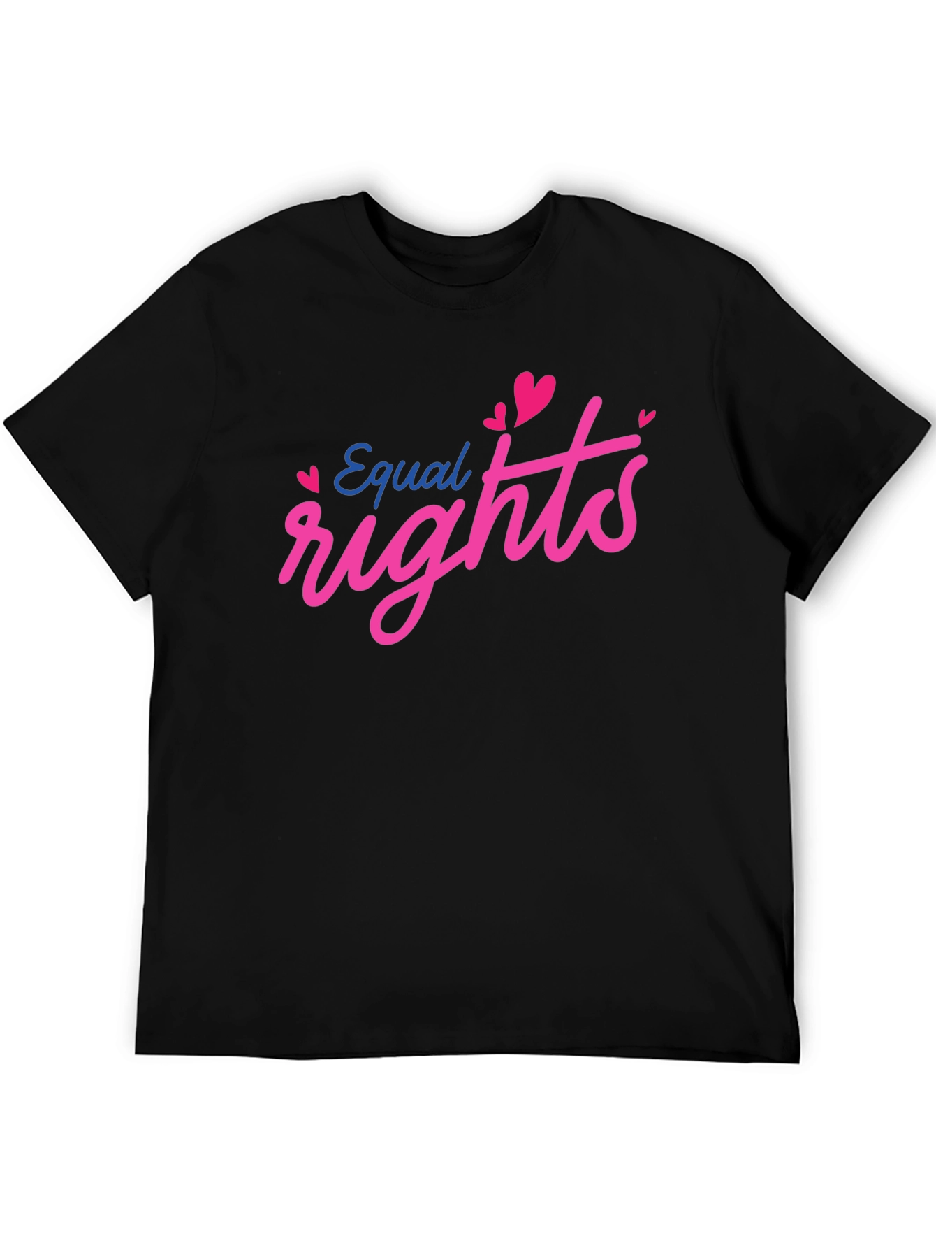Equal Rights Heart Graphic Black Tee