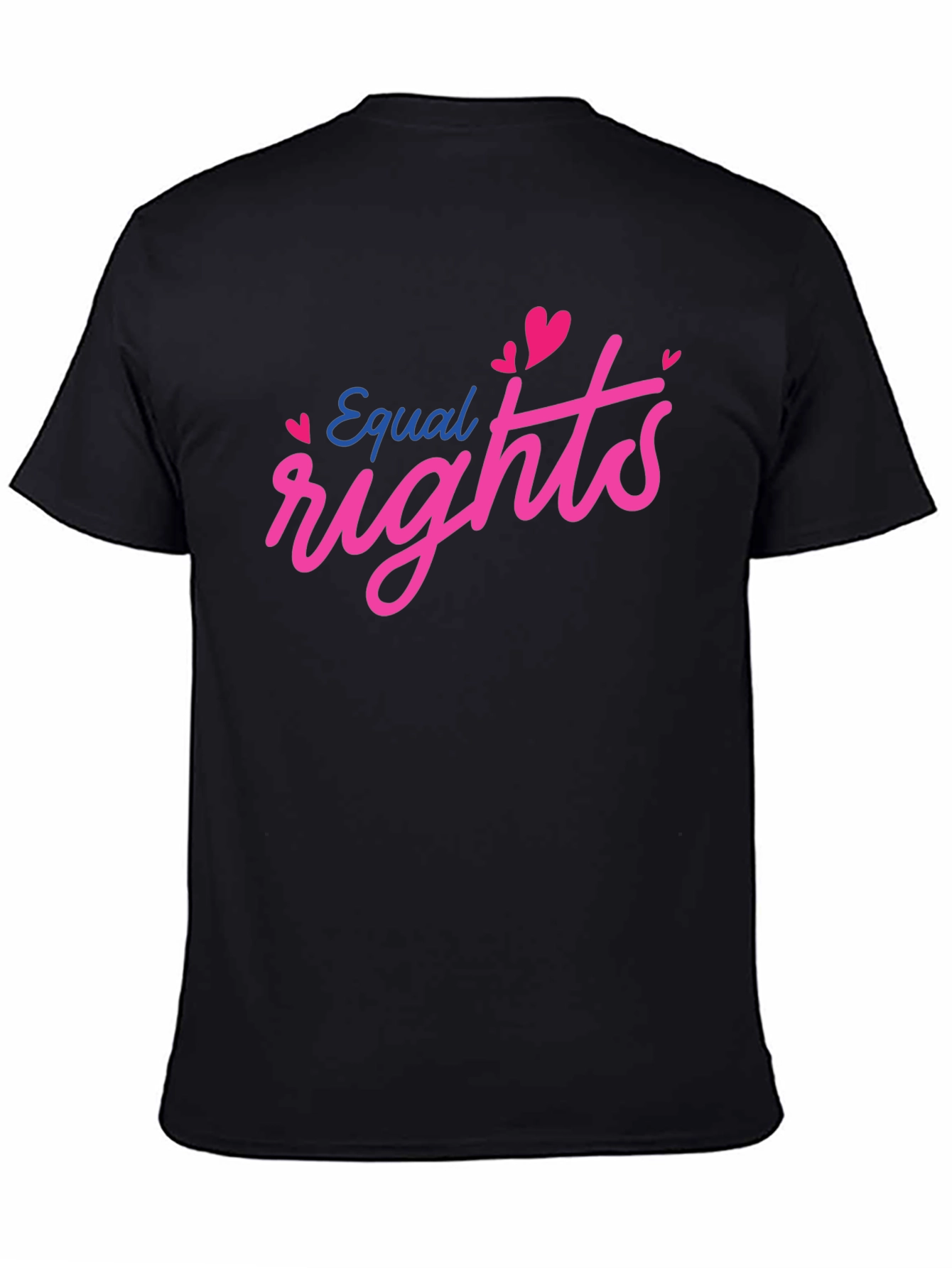 Equal Rights Heart Graphic Black Tee