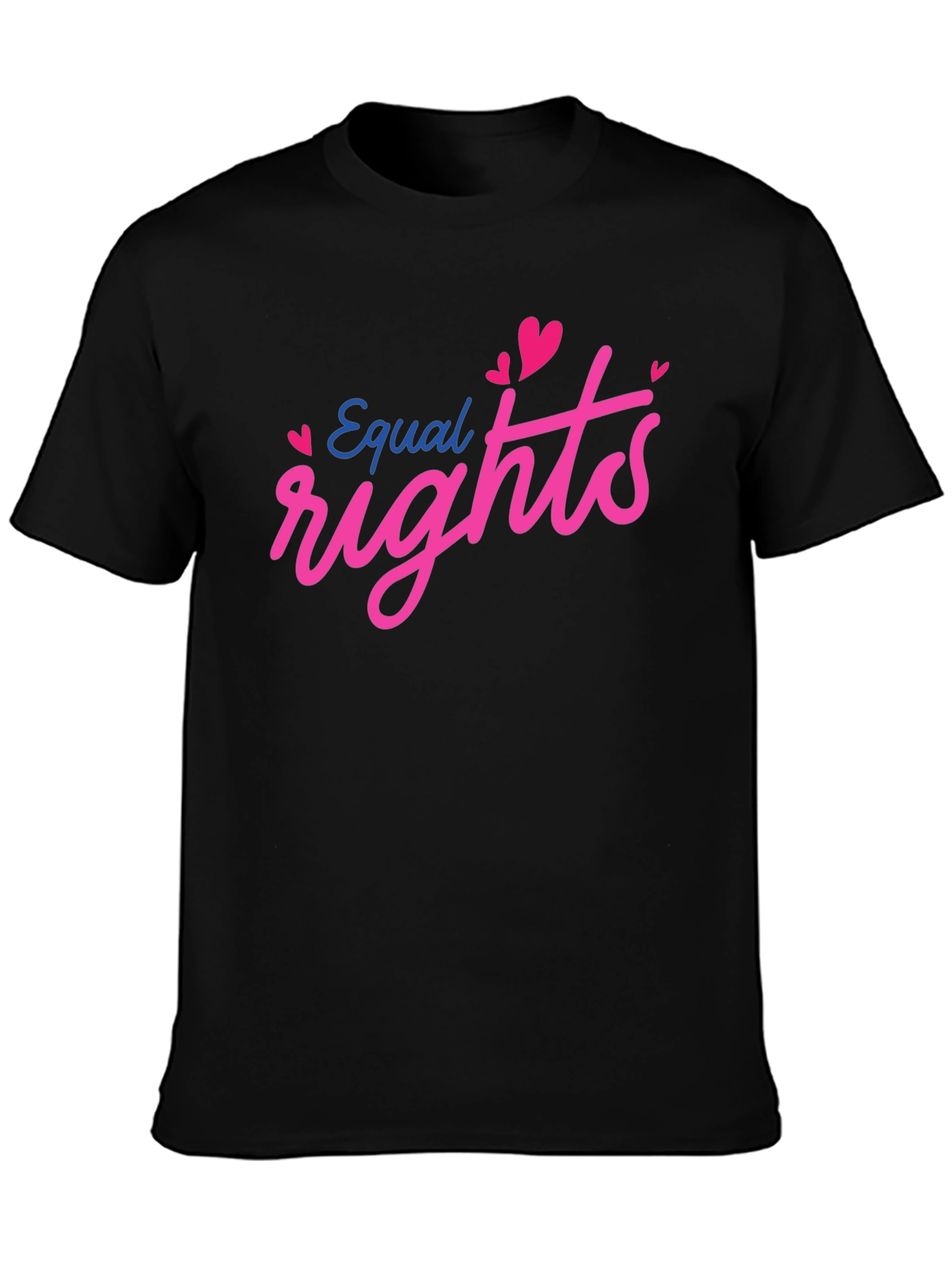 Equal Rights Heart Graphic Black Tee