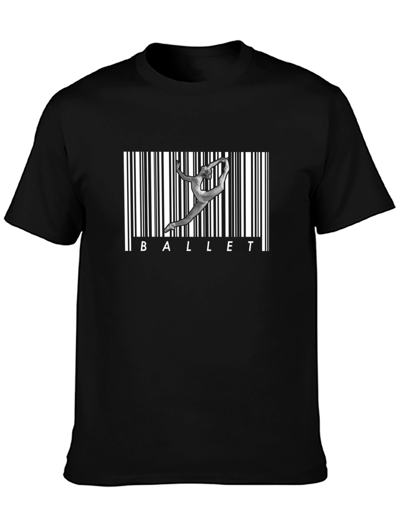 Ballet Barcode Graphic Tee - Dancer Shirt