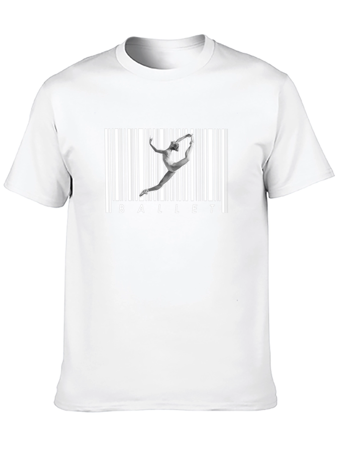 Ballet Barcode Graphic Tee - Dancer Shirt