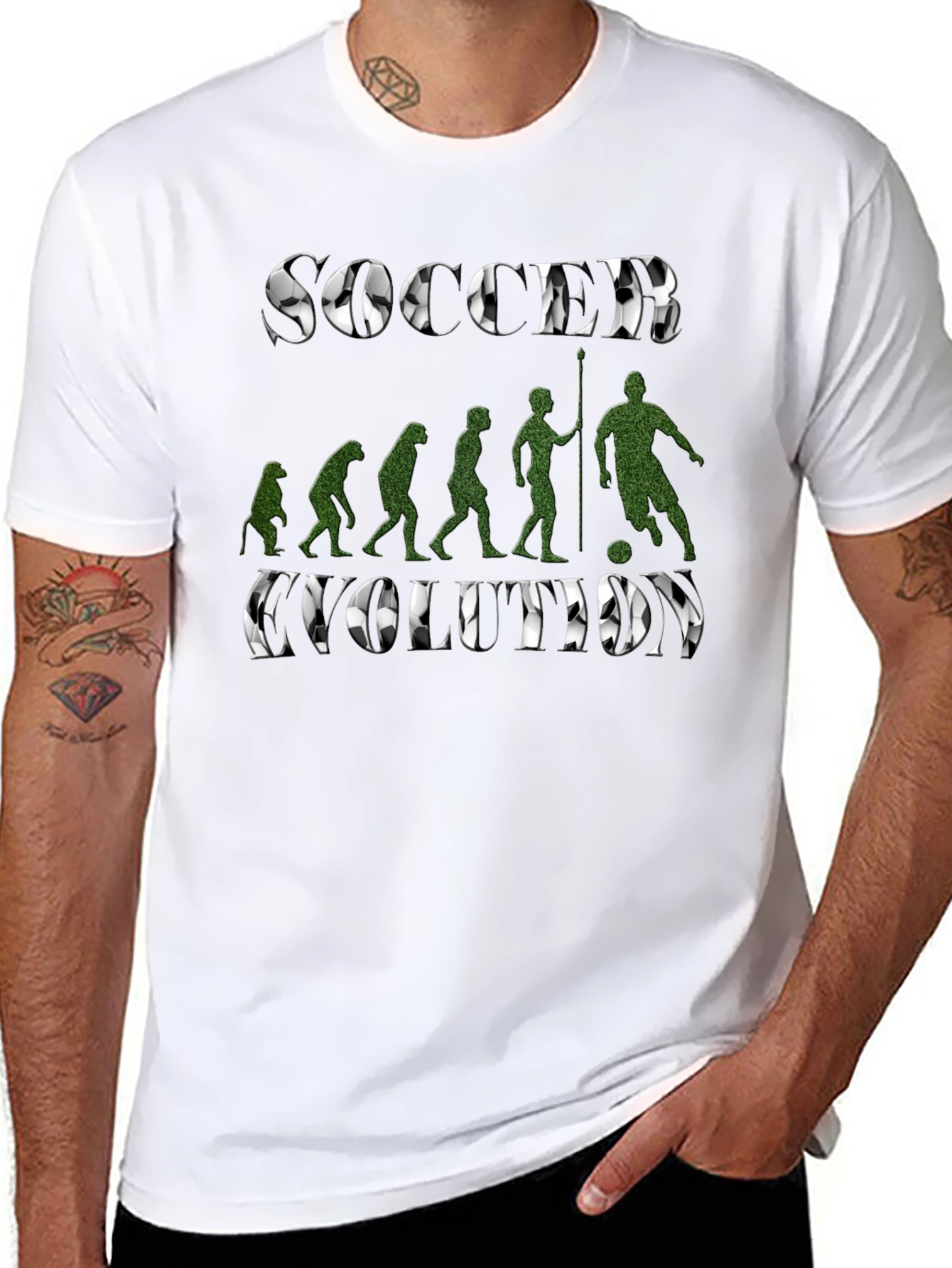 Soccer Evolution T-Shirt - Black