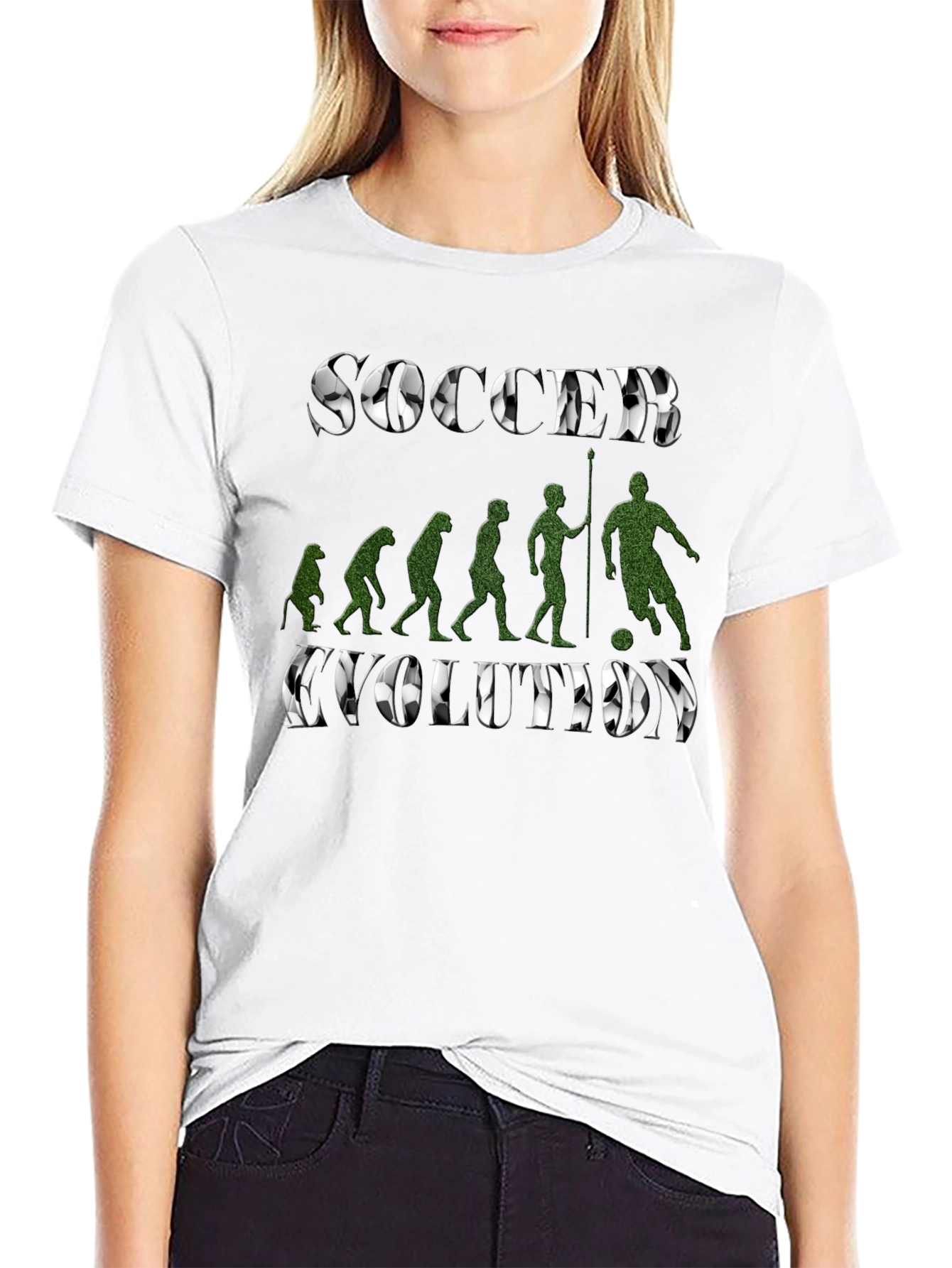 Soccer Evolution T-Shirt - Black