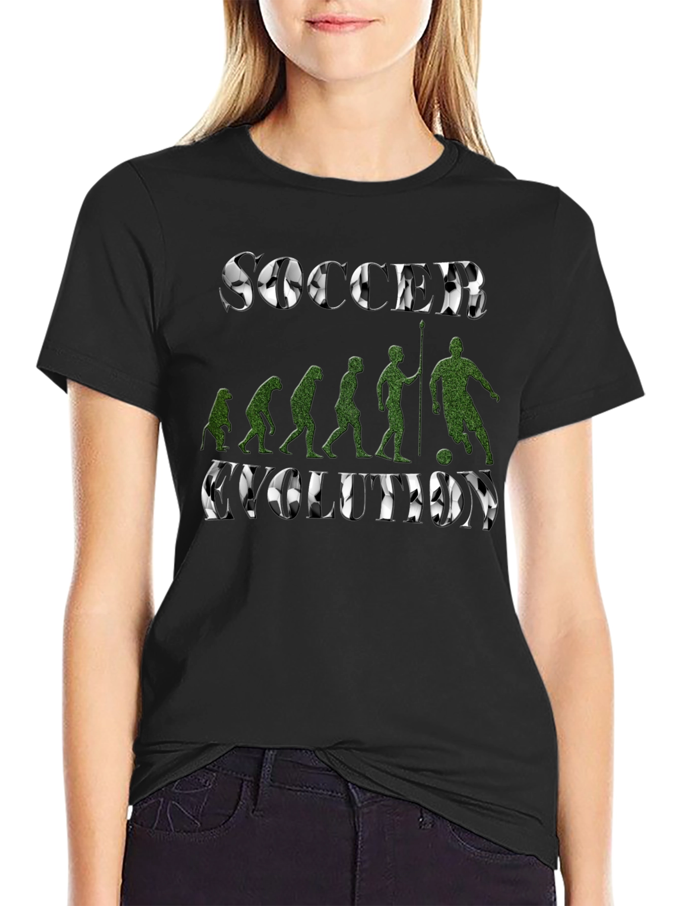 Soccer Evolution T-Shirt - Black