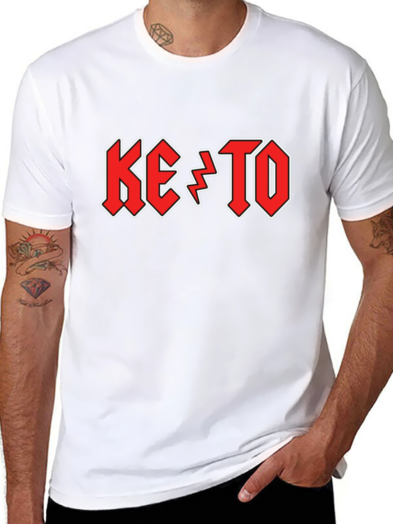 KETO Rock Band Style Black T-Shirt
