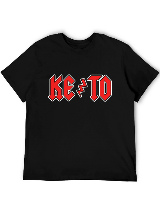 KETO Rock Band Style Black T-Shirt