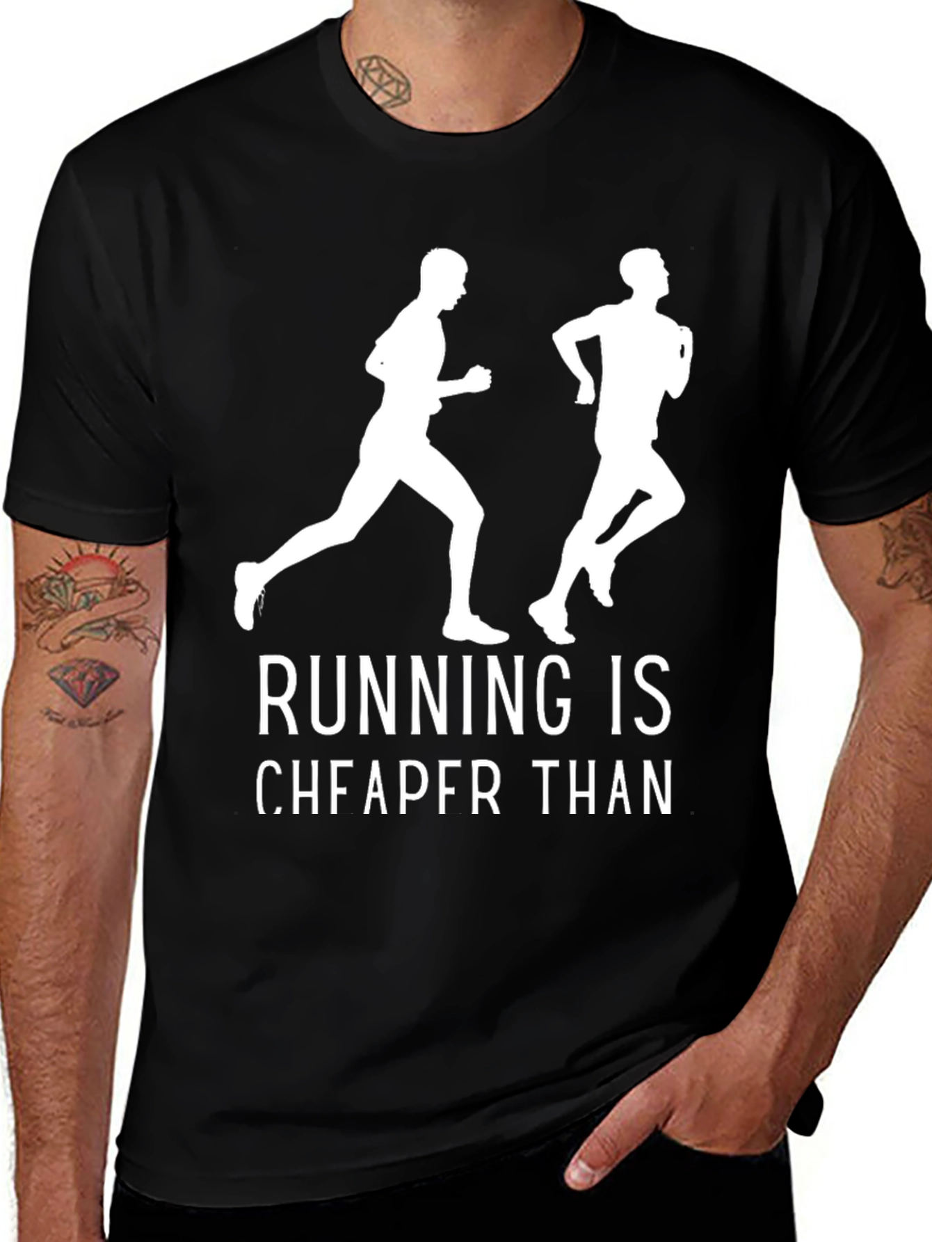 Running is Cheaper Than Therapy T-Shirt