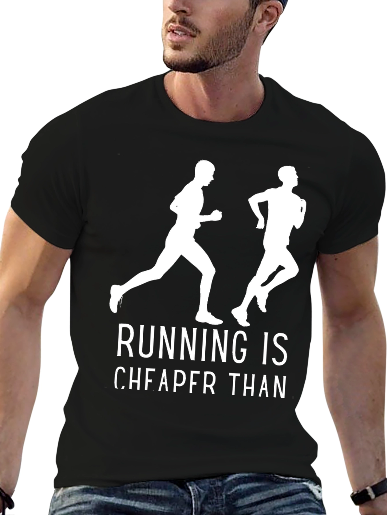 Running is Cheaper Than Therapy T-Shirt