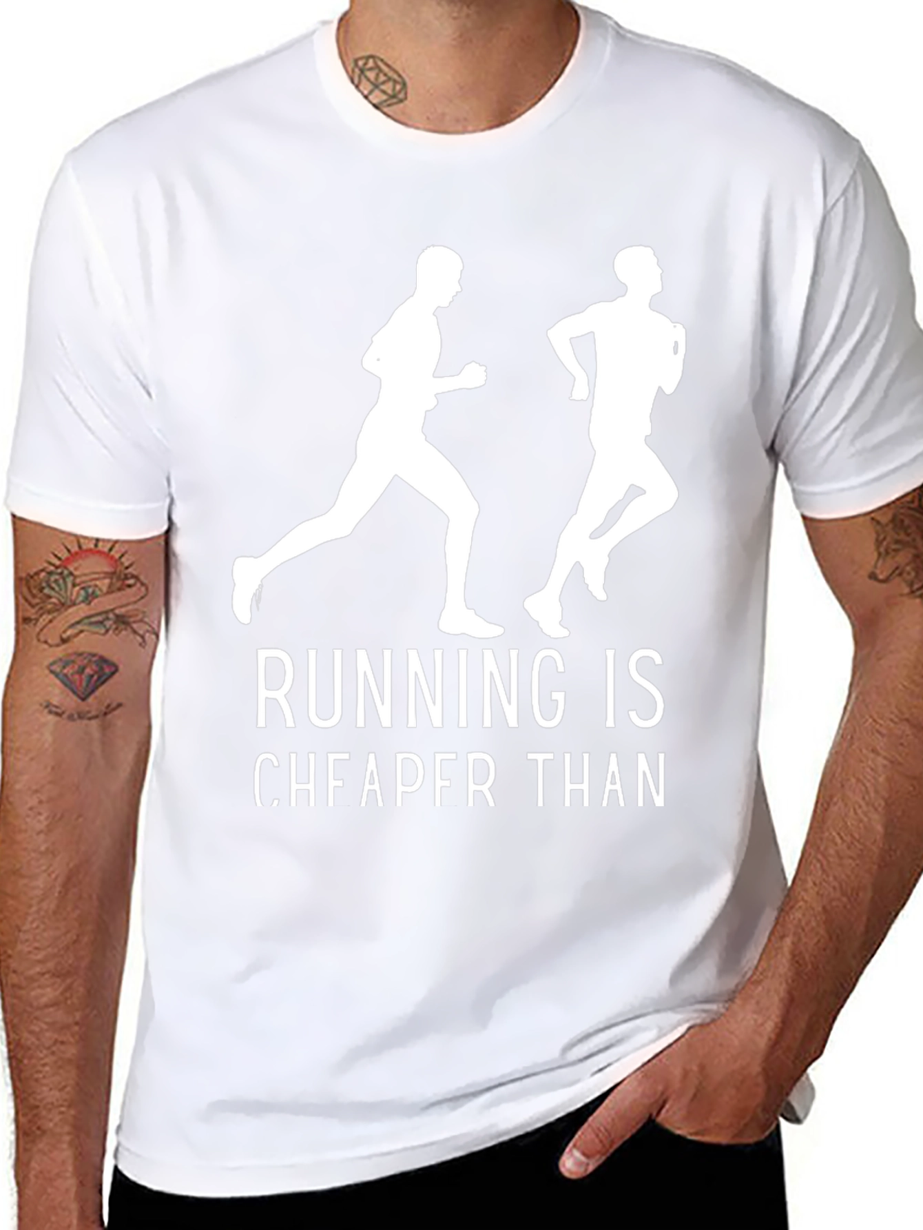 Running is Cheaper Than Therapy T-Shirt