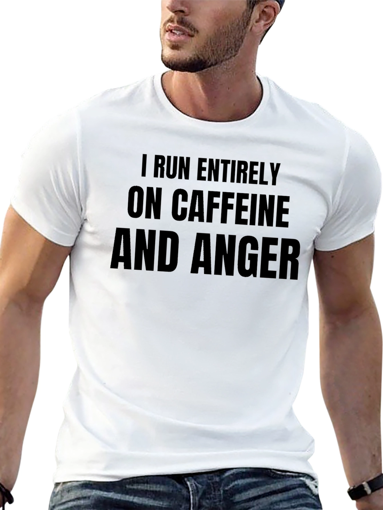 Caffeine & Anger T-Shirt - Funny Slogan Tee