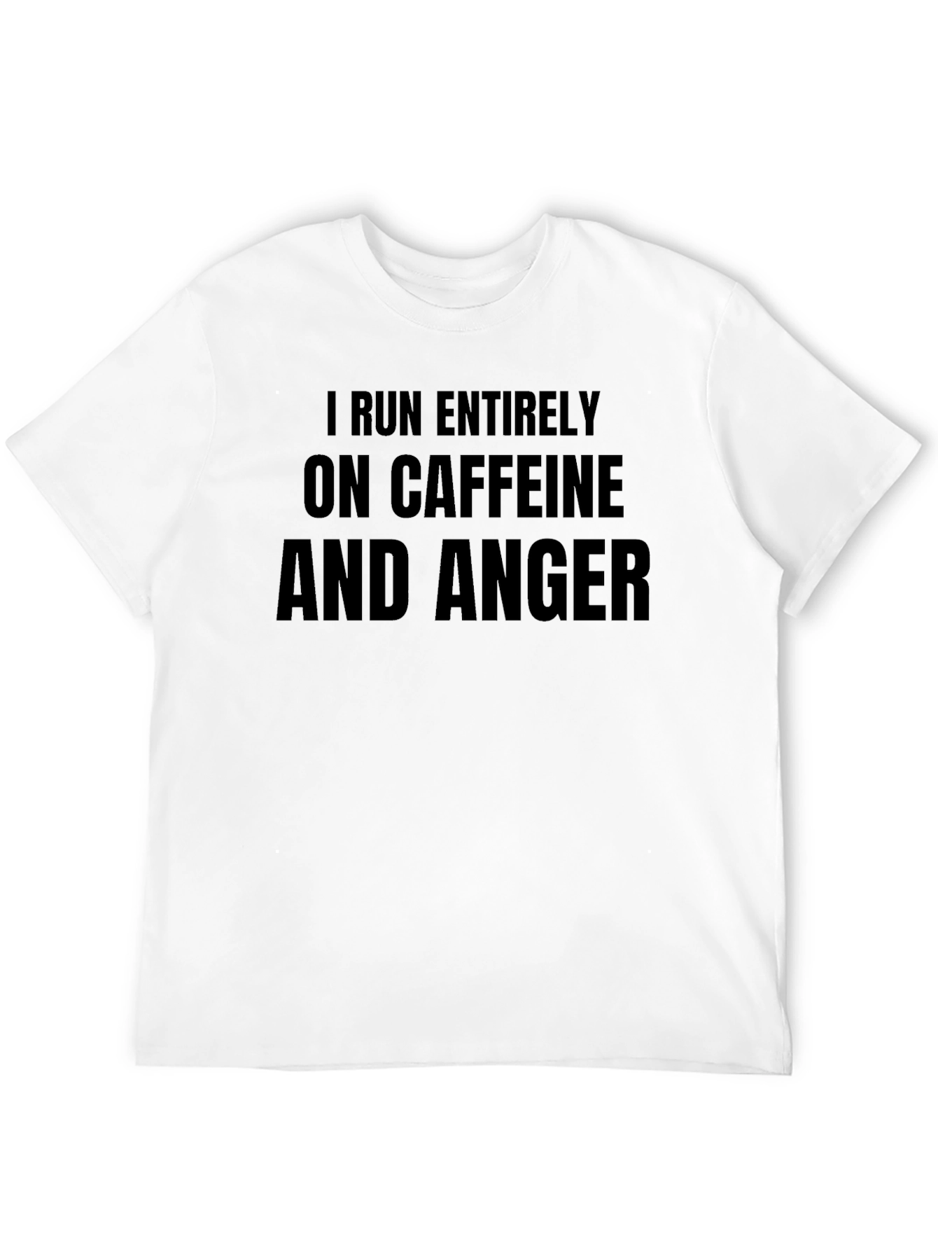 Caffeine & Anger T-Shirt - Funny Slogan Tee