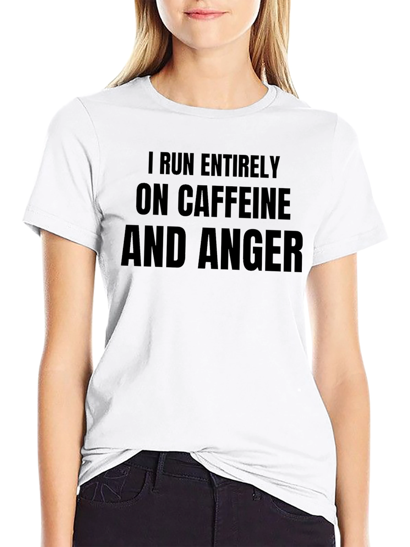 Caffeine & Anger T-Shirt - Funny Slogan Tee