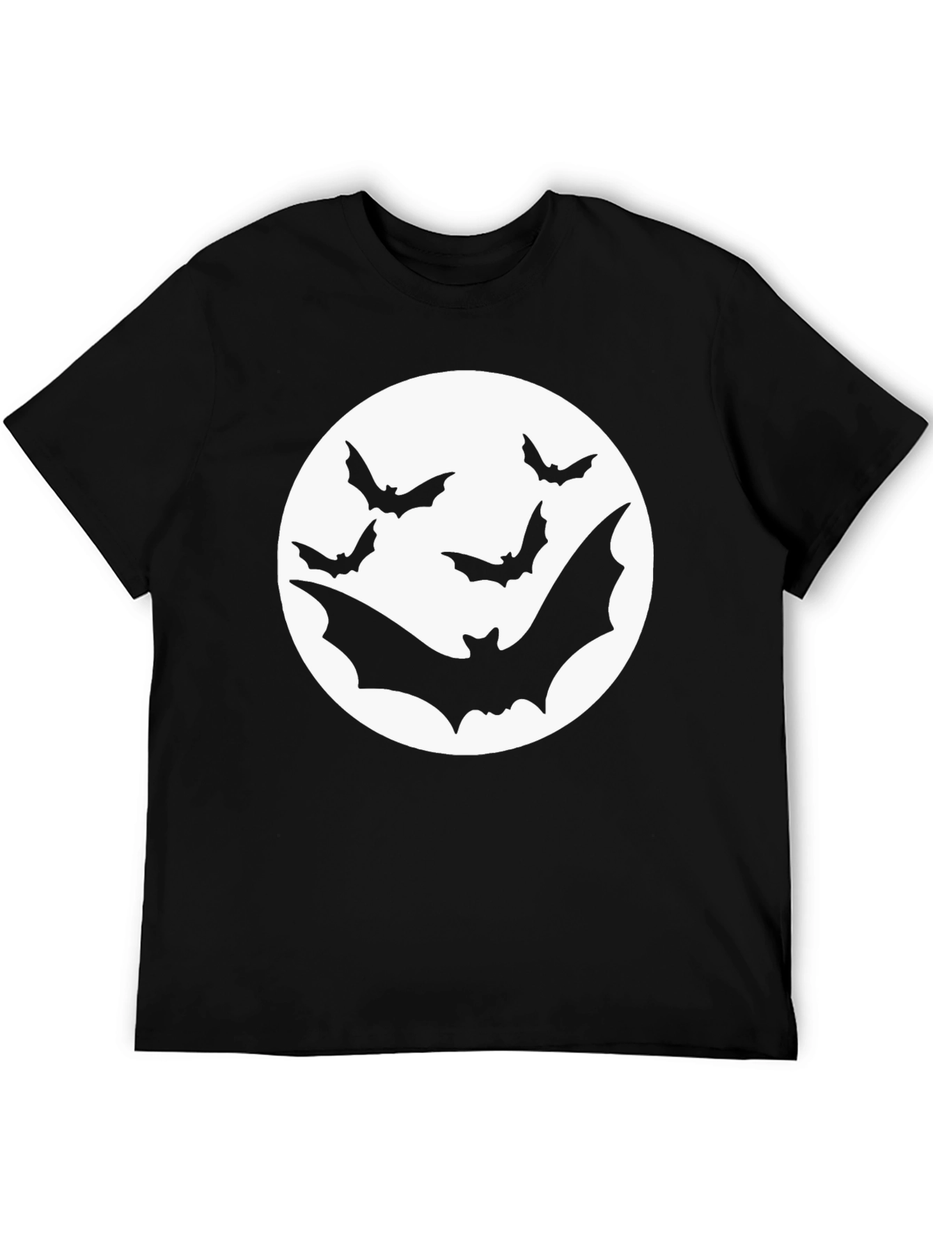 Bat Moon Graphic Tee - Halloween Shirt