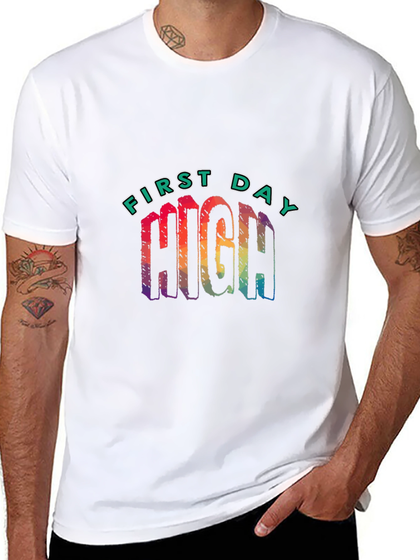First Day High Graphic Tee - Black