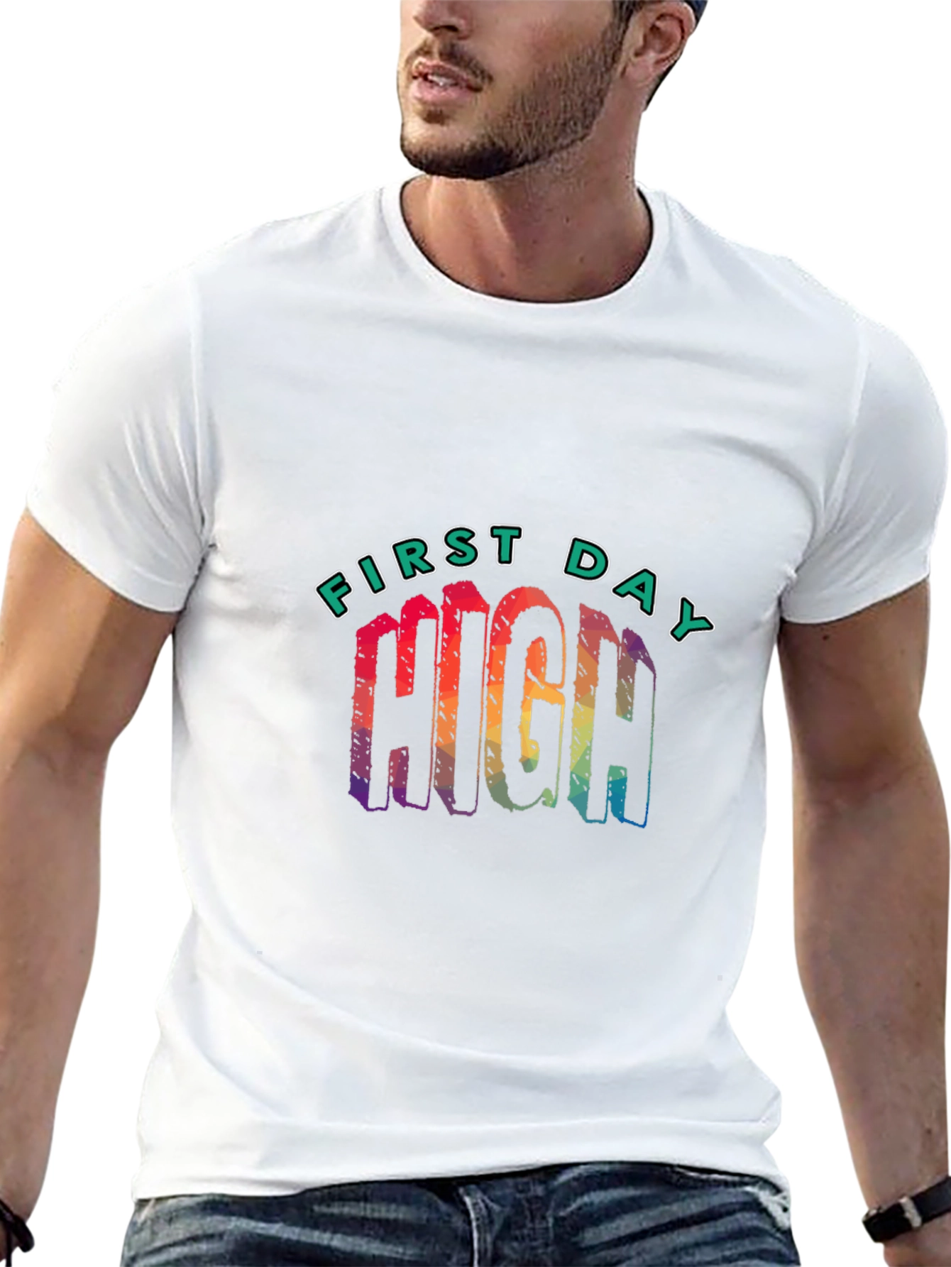 First Day High Graphic Tee - Black