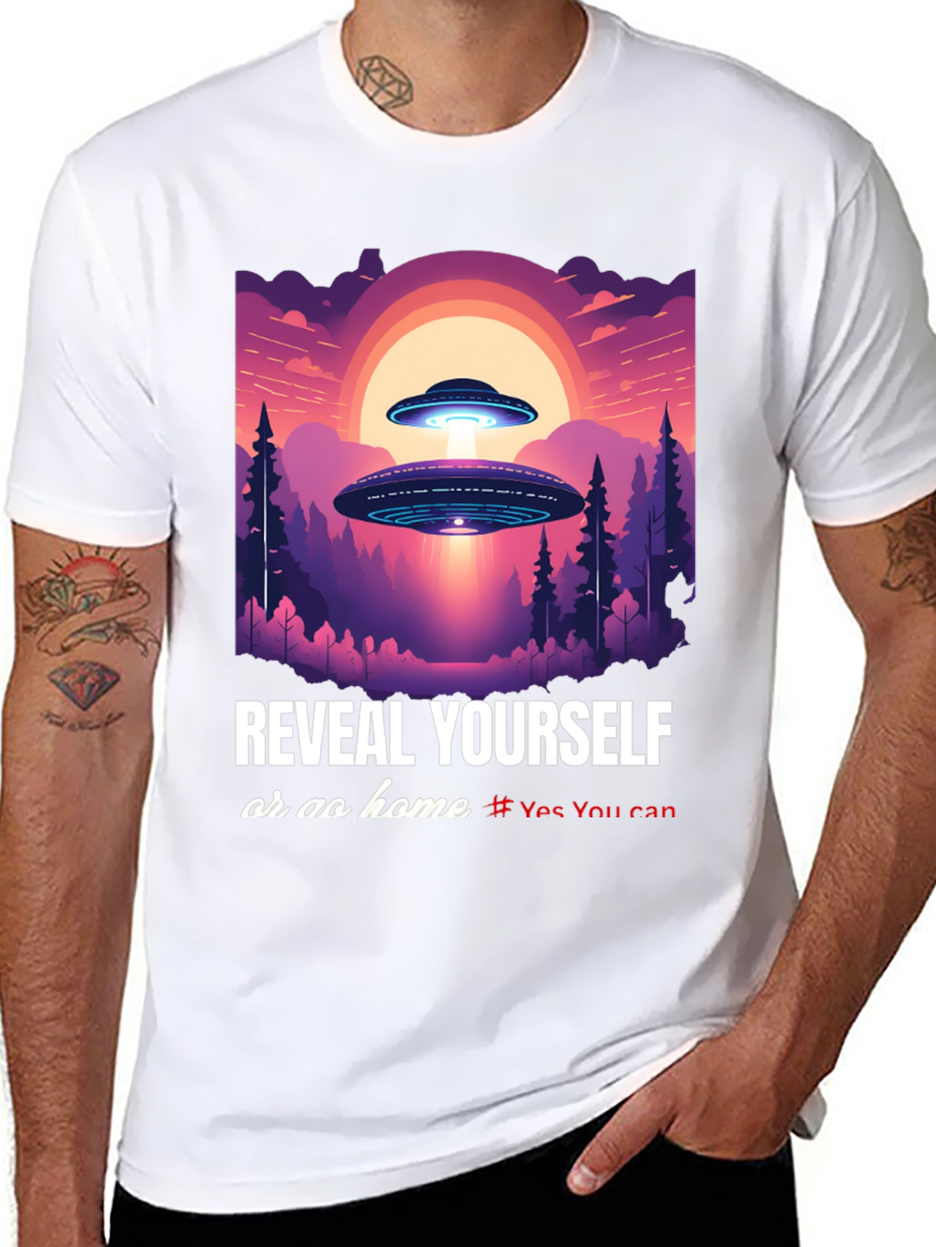 UFO Reveal Yourself Graphic Tee