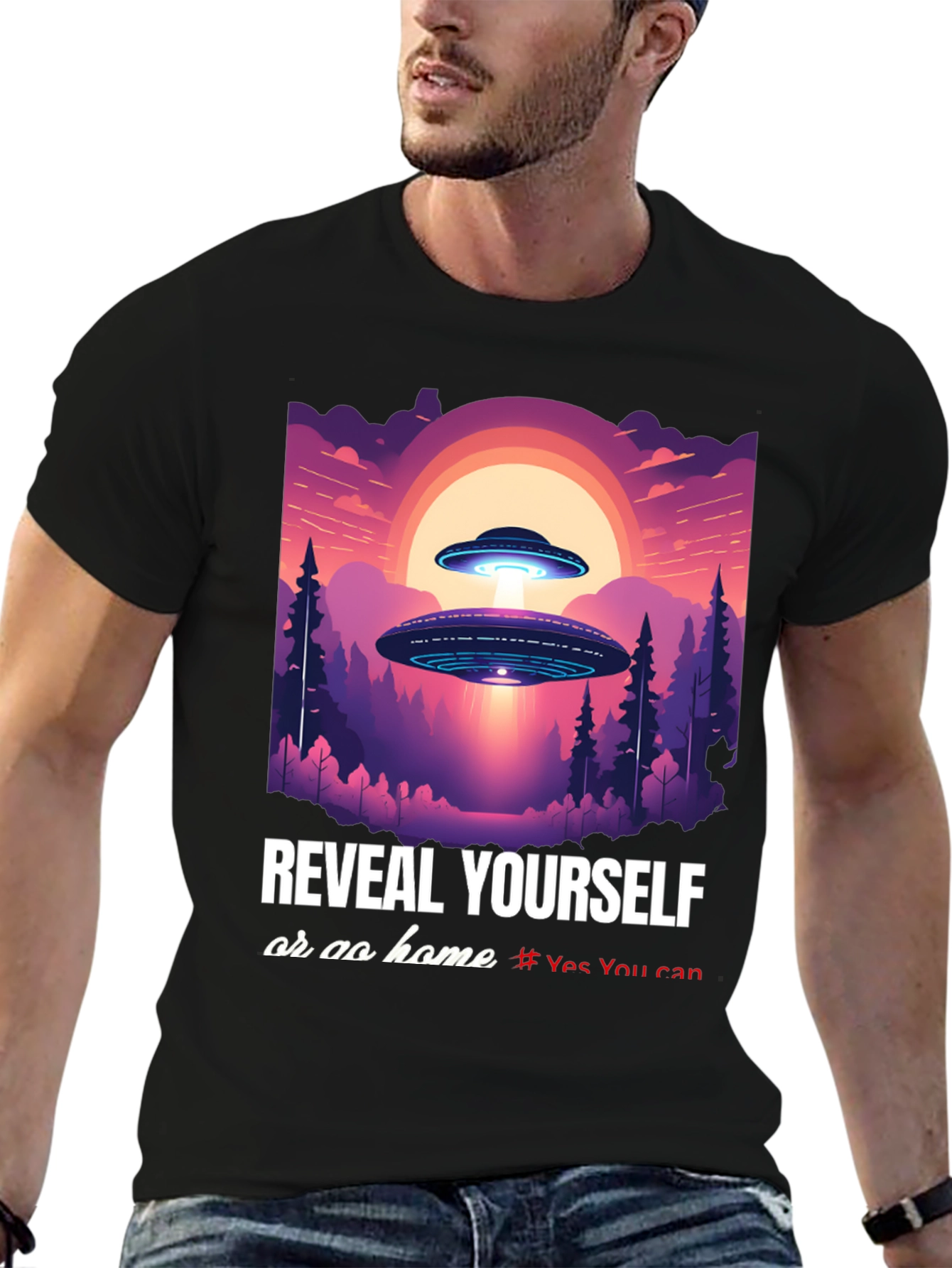 UFO Reveal Yourself Graphic Tee