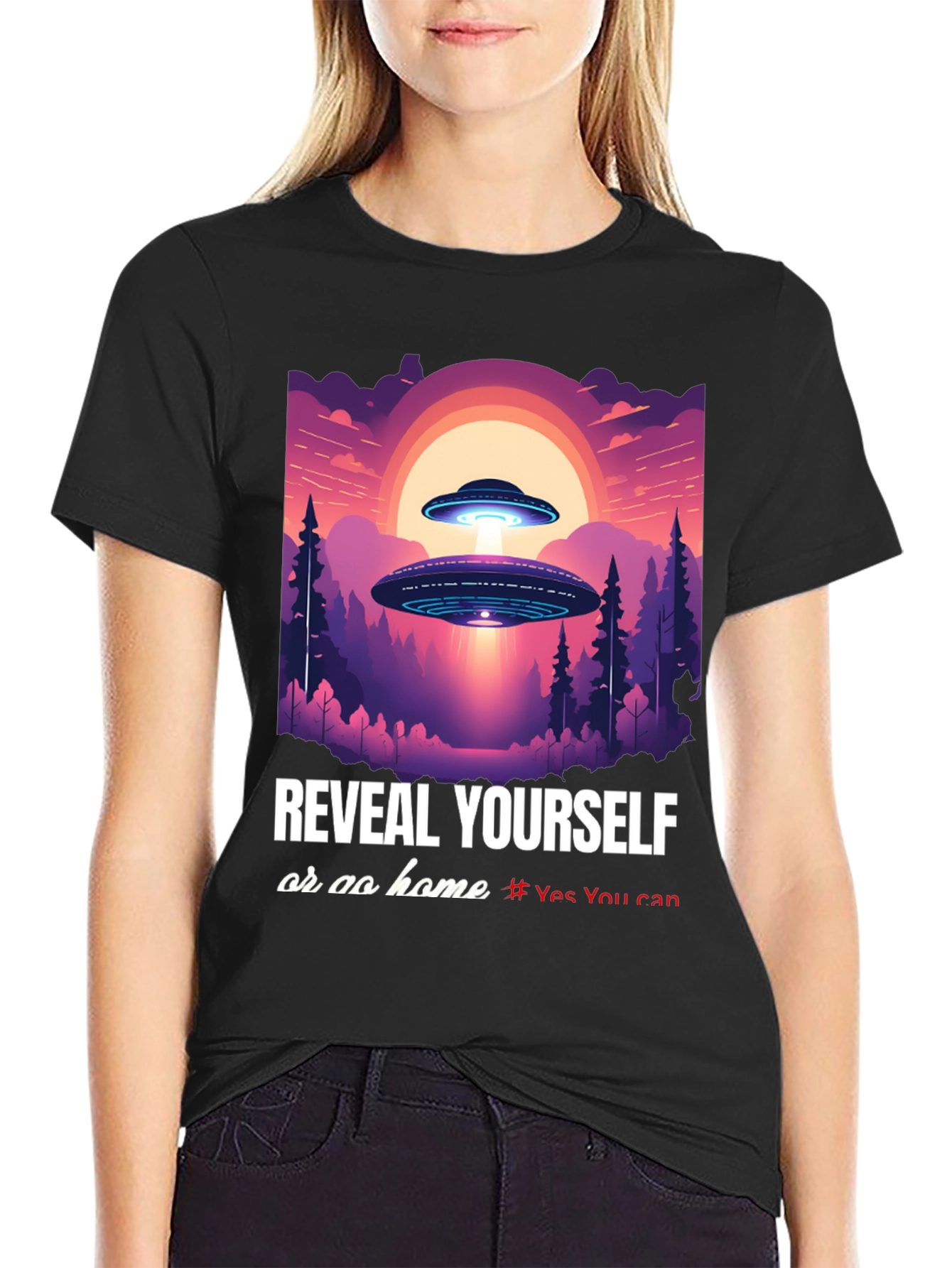 UFO Reveal Yourself Graphic Tee