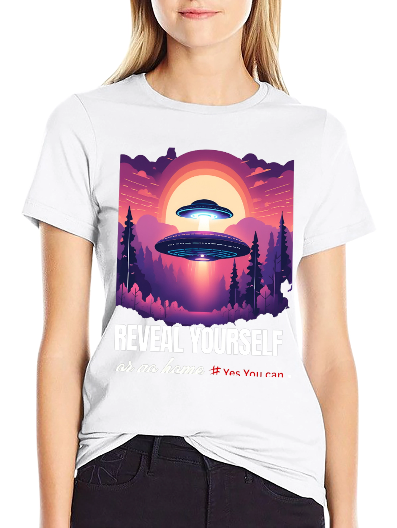 UFO Reveal Yourself Graphic Tee