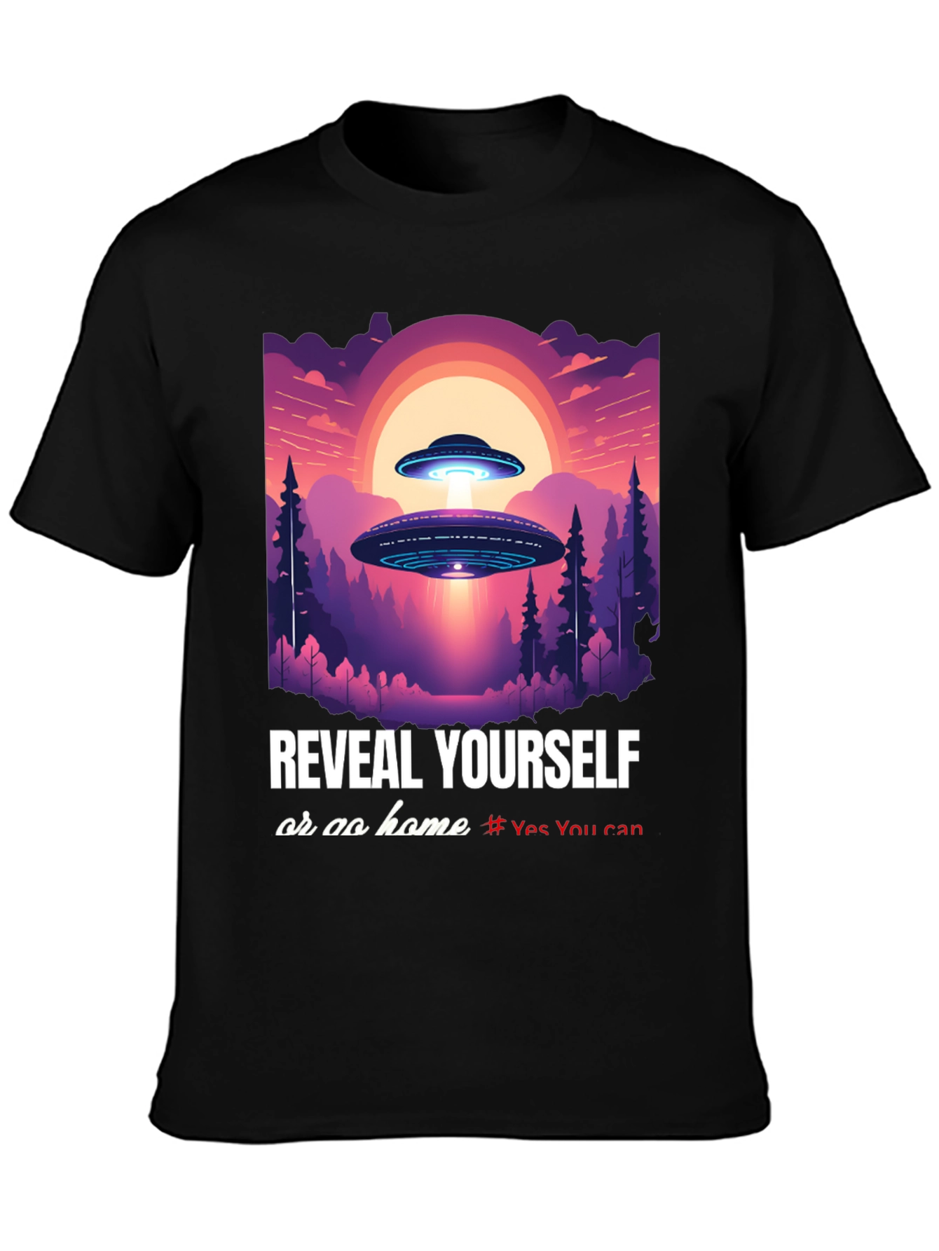 UFO Reveal Yourself Graphic Tee