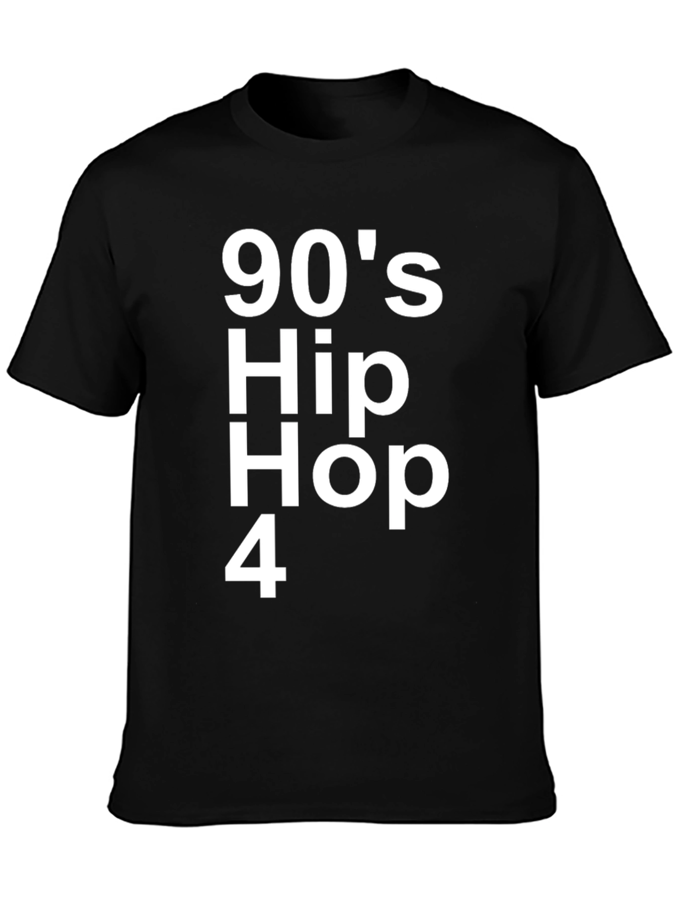90s Hip Hop 4 Black Graphic Tee