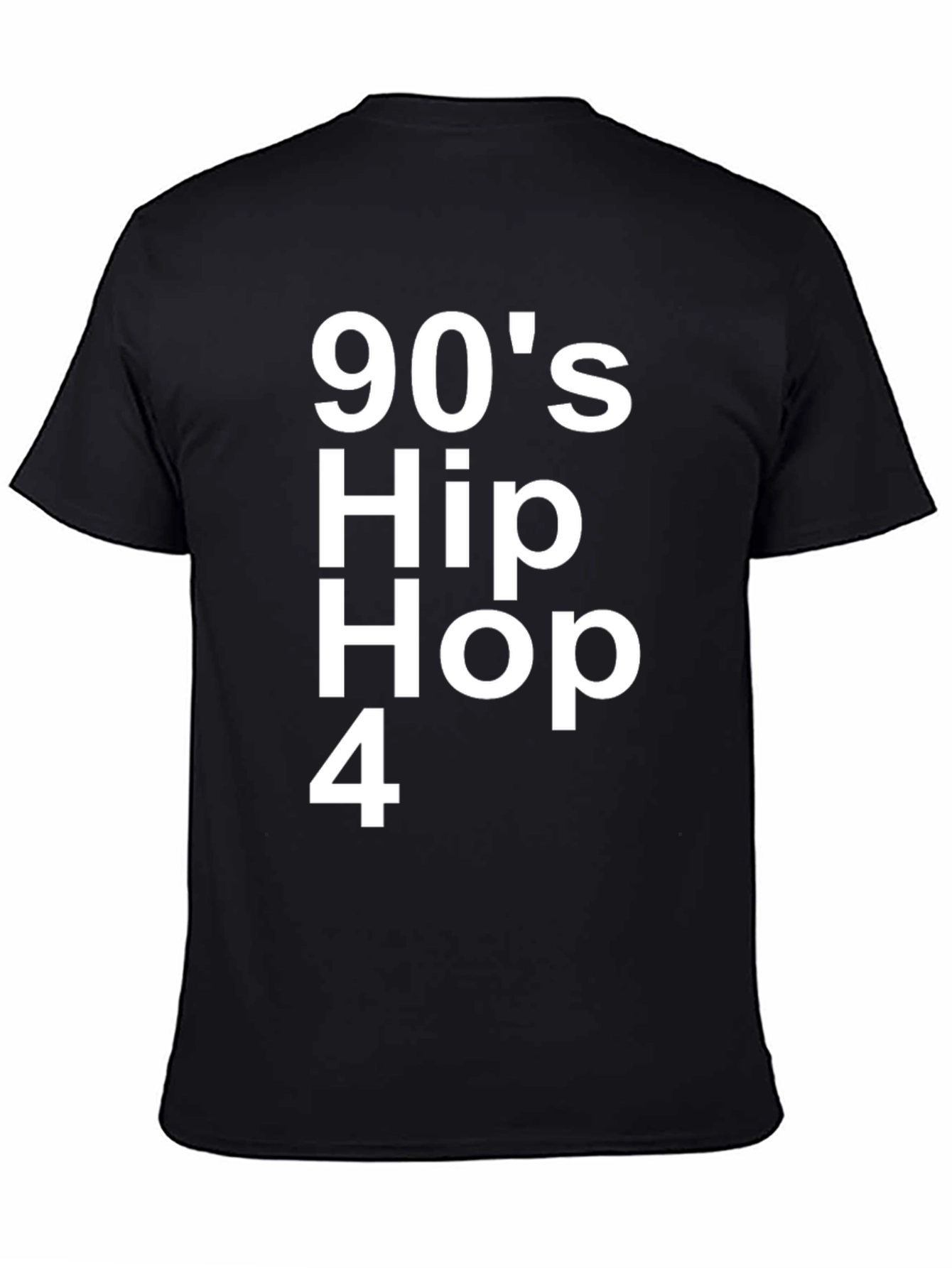 90s Hip Hop 4 Black Graphic Tee