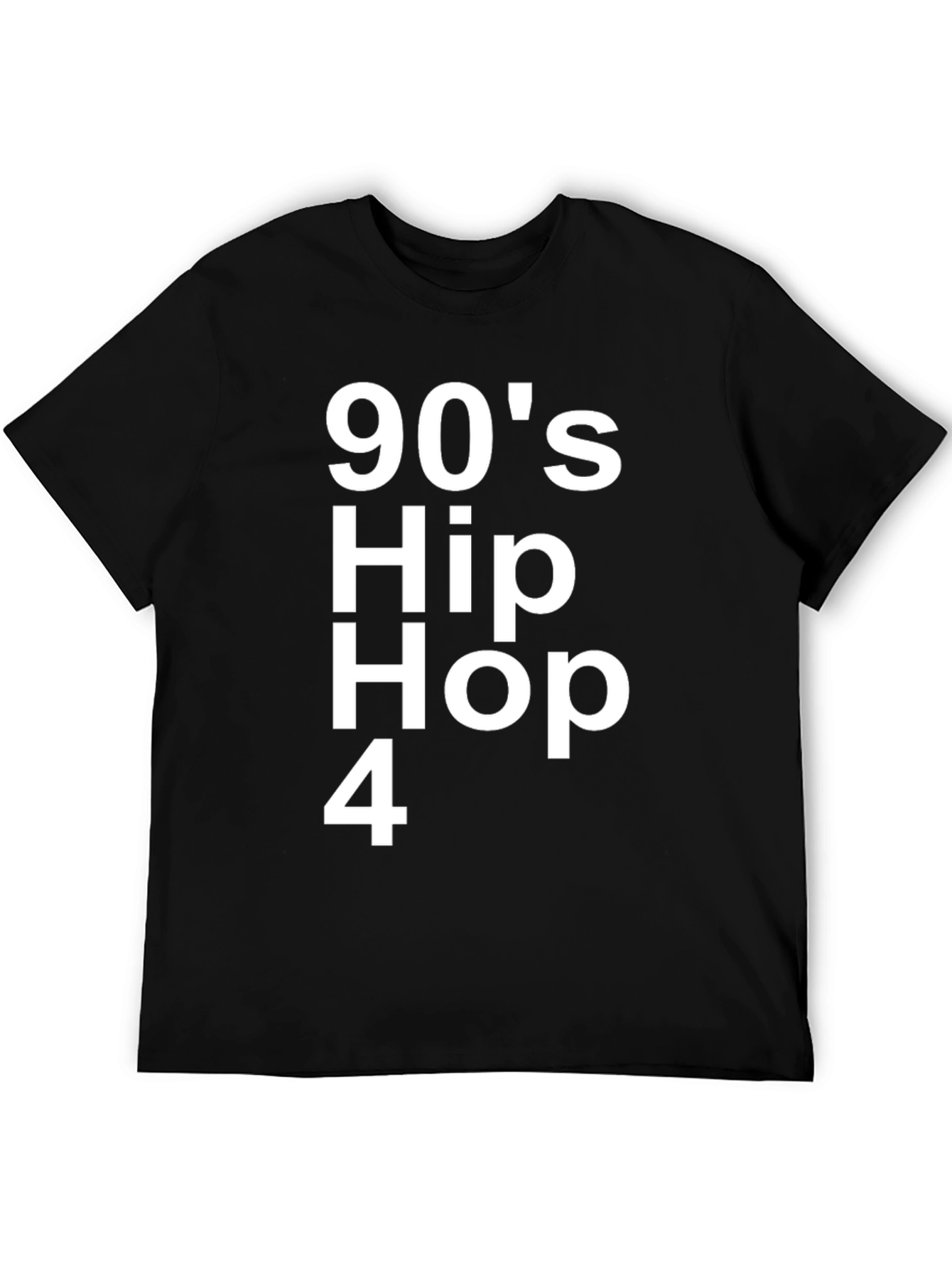 90s Hip Hop 4 Black Graphic Tee