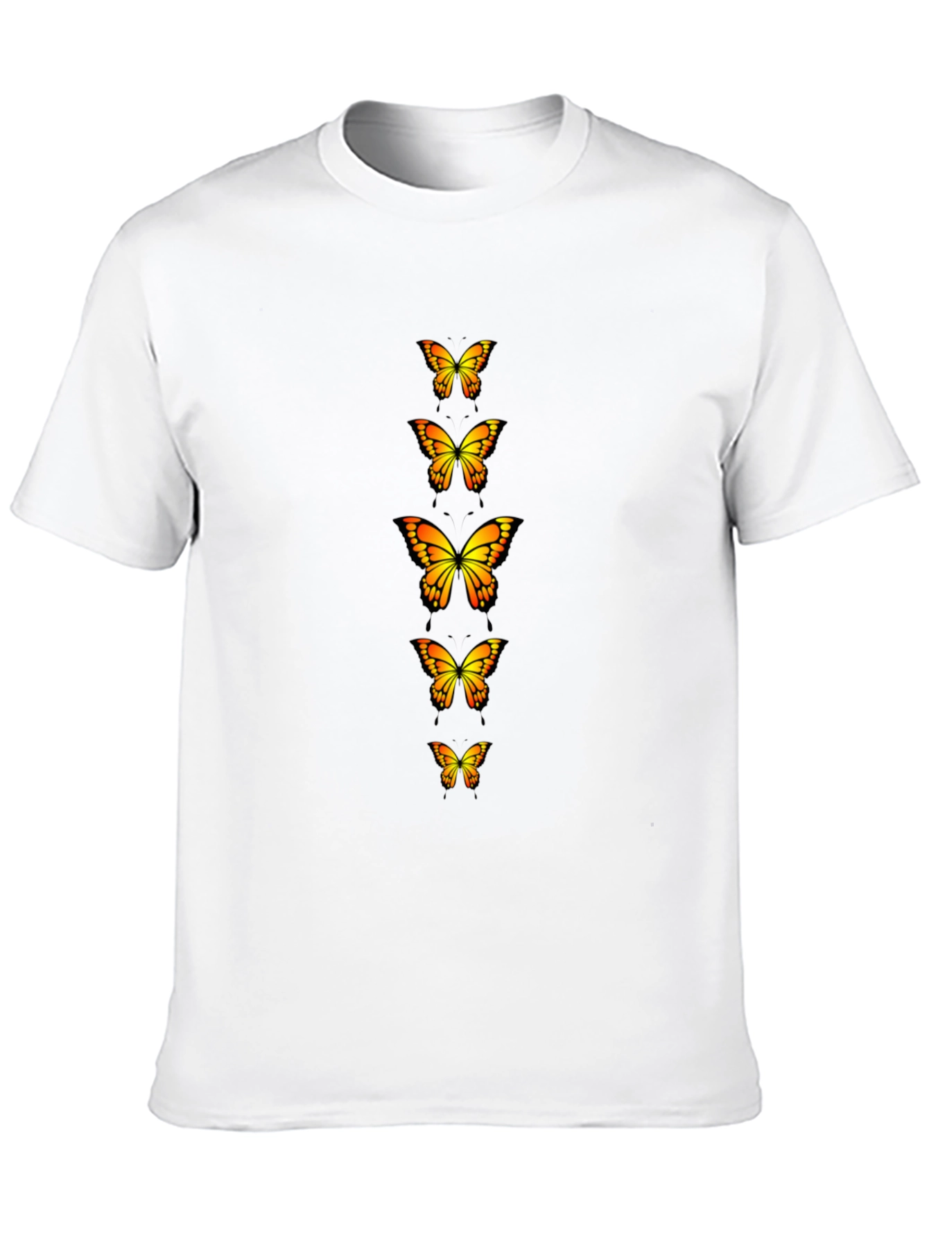 Butterfly Print T-Shirt - Black