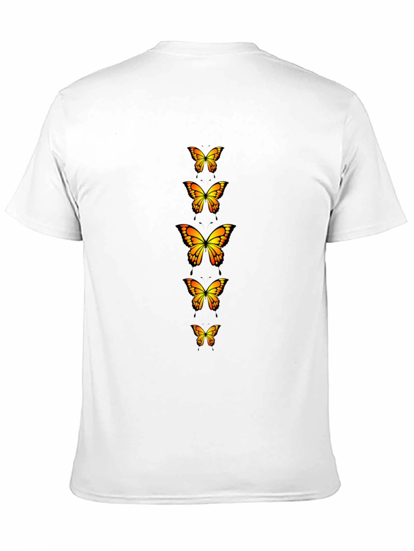 Butterfly Print T-Shirt - Black